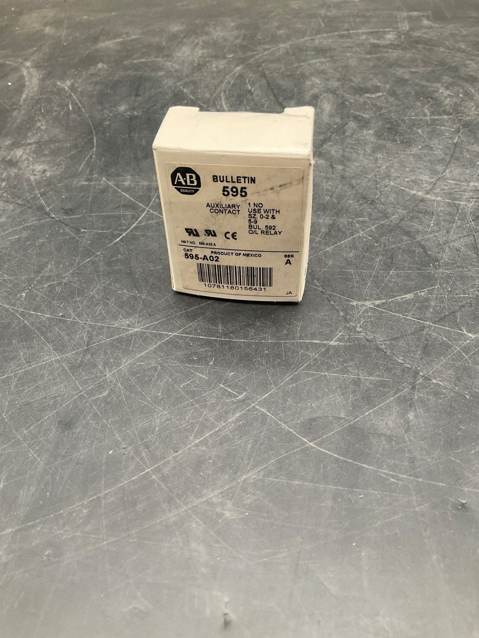 ALLEN BRADLEY 595-A02 Auxiliary Contact NEW 2