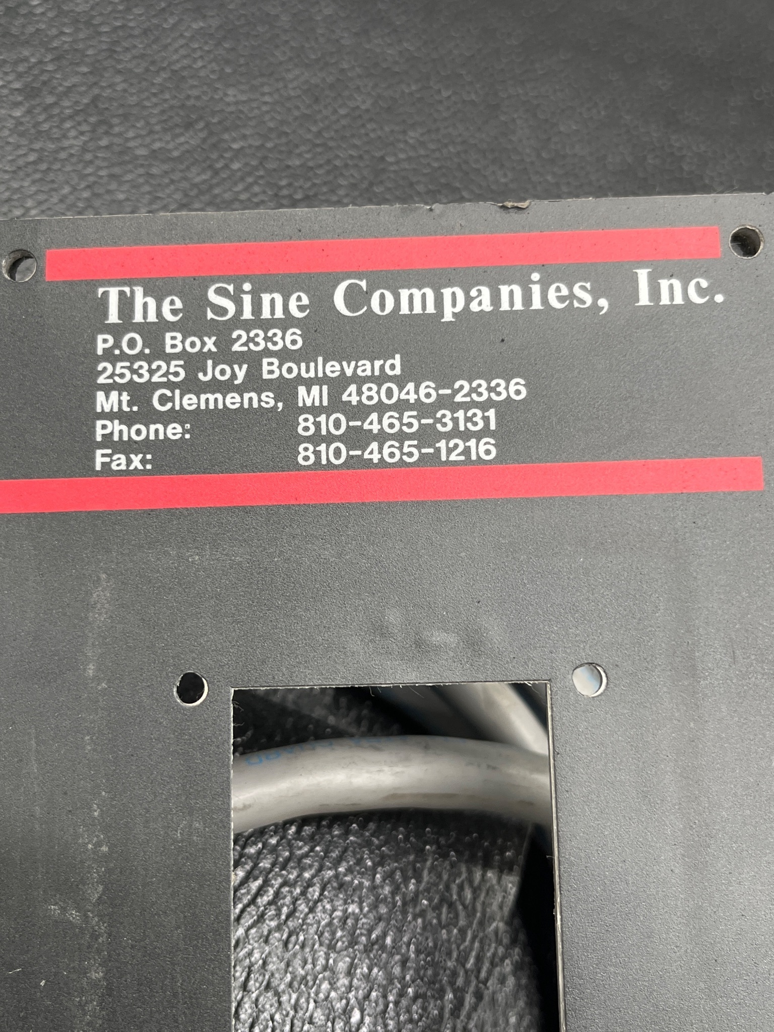 THE SINE COMPANY Program Port USED 5