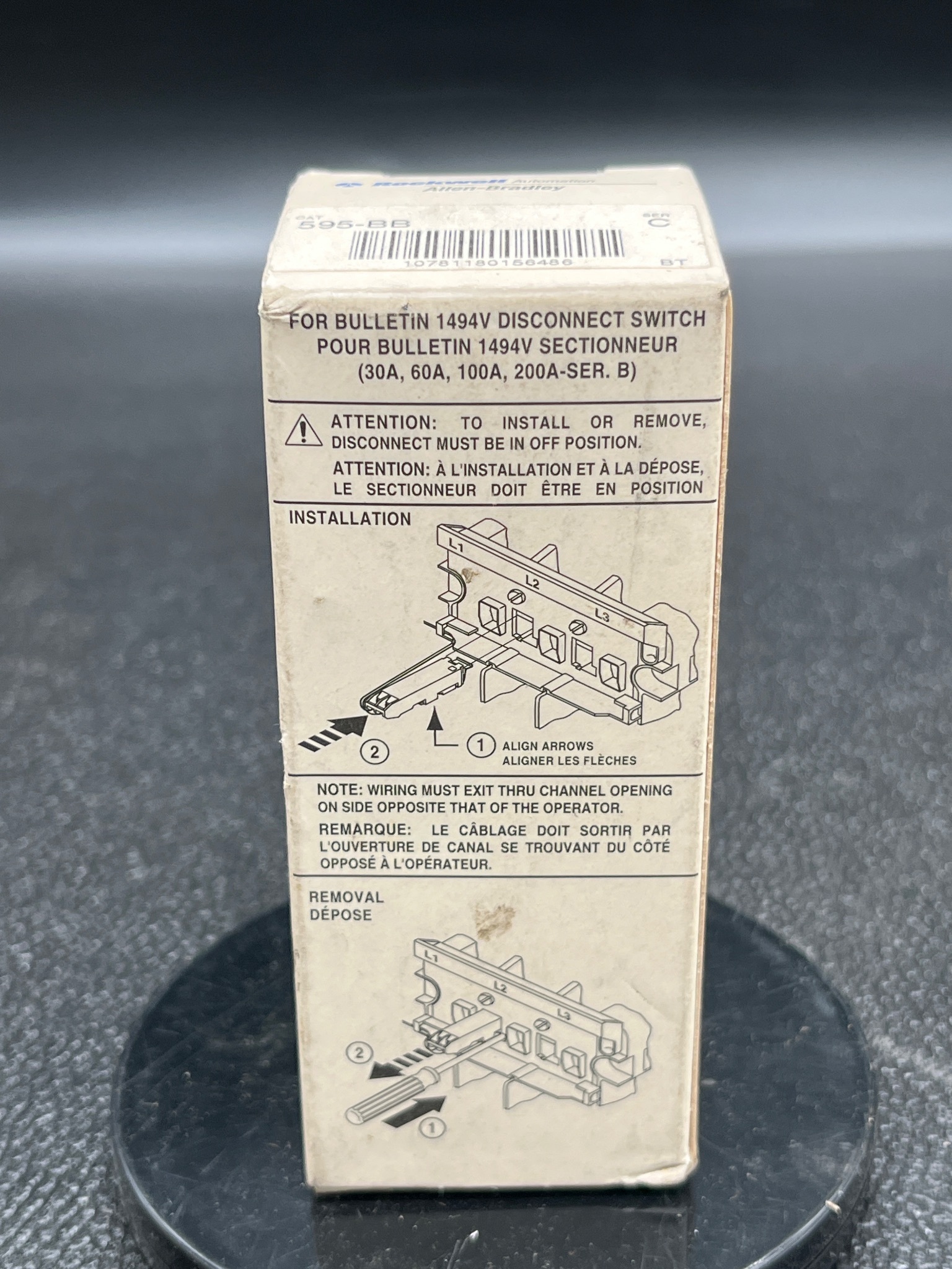 ALLEN BRADLEY 595-BB Auxiliary Contact NEW 4