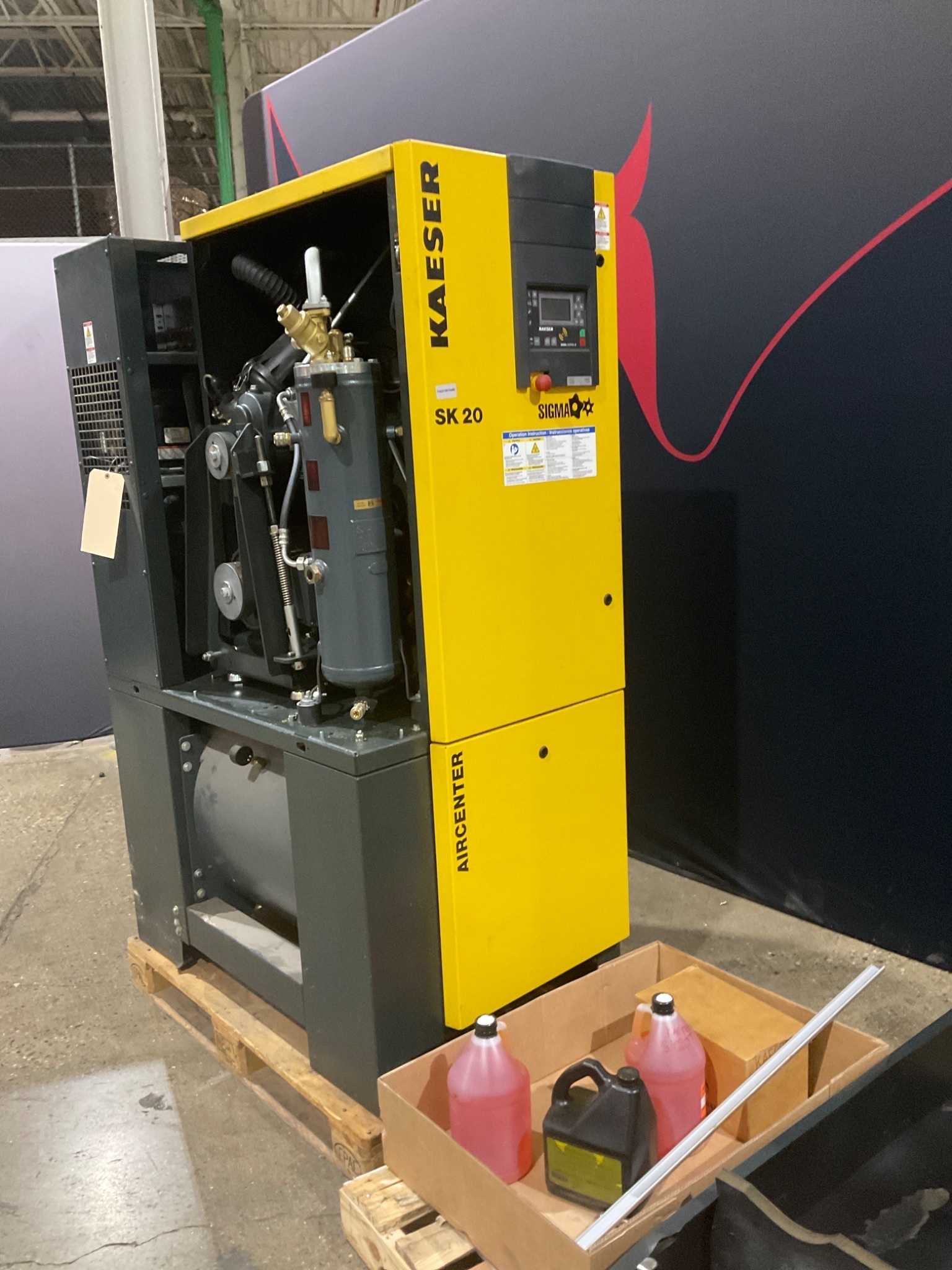 KAESER AirCenter SK20 20HP Rotary Screw Compressor USED 9