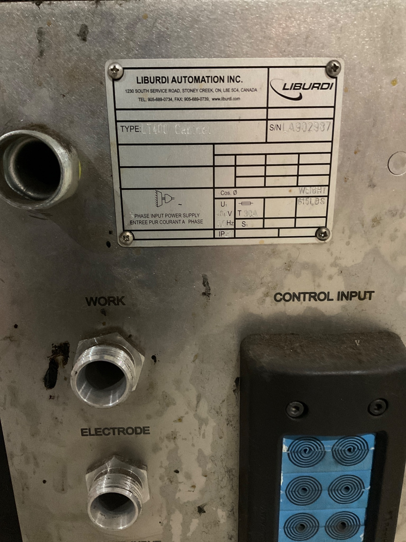 LIBURDI LT400 200 Amp Pulse Weld Power Supply USED 1