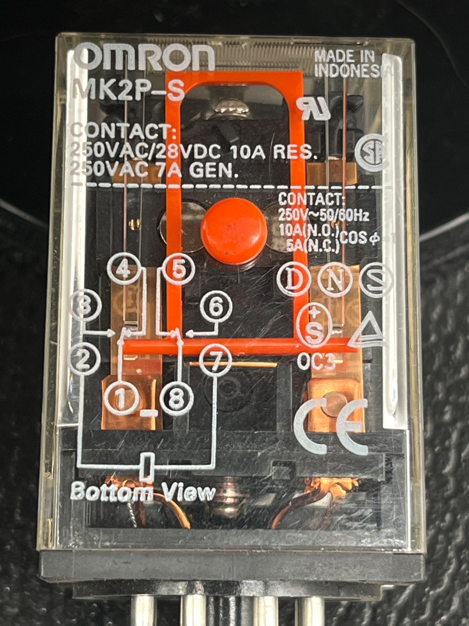 OMRON MK2P-S General Purpose Relay USED 0