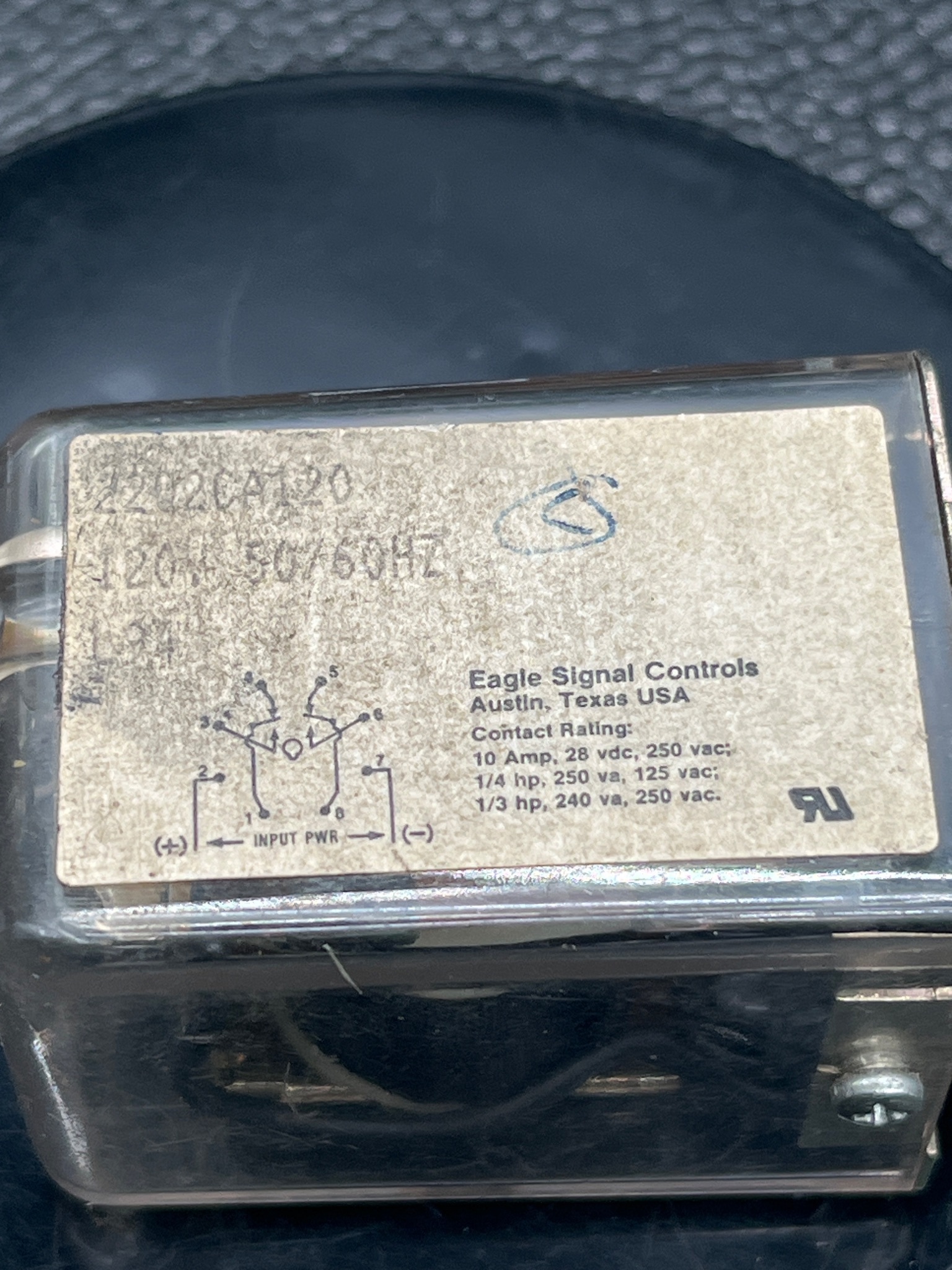 Eagle Signal Danaher 2202CA120 Control Relay USED 3
