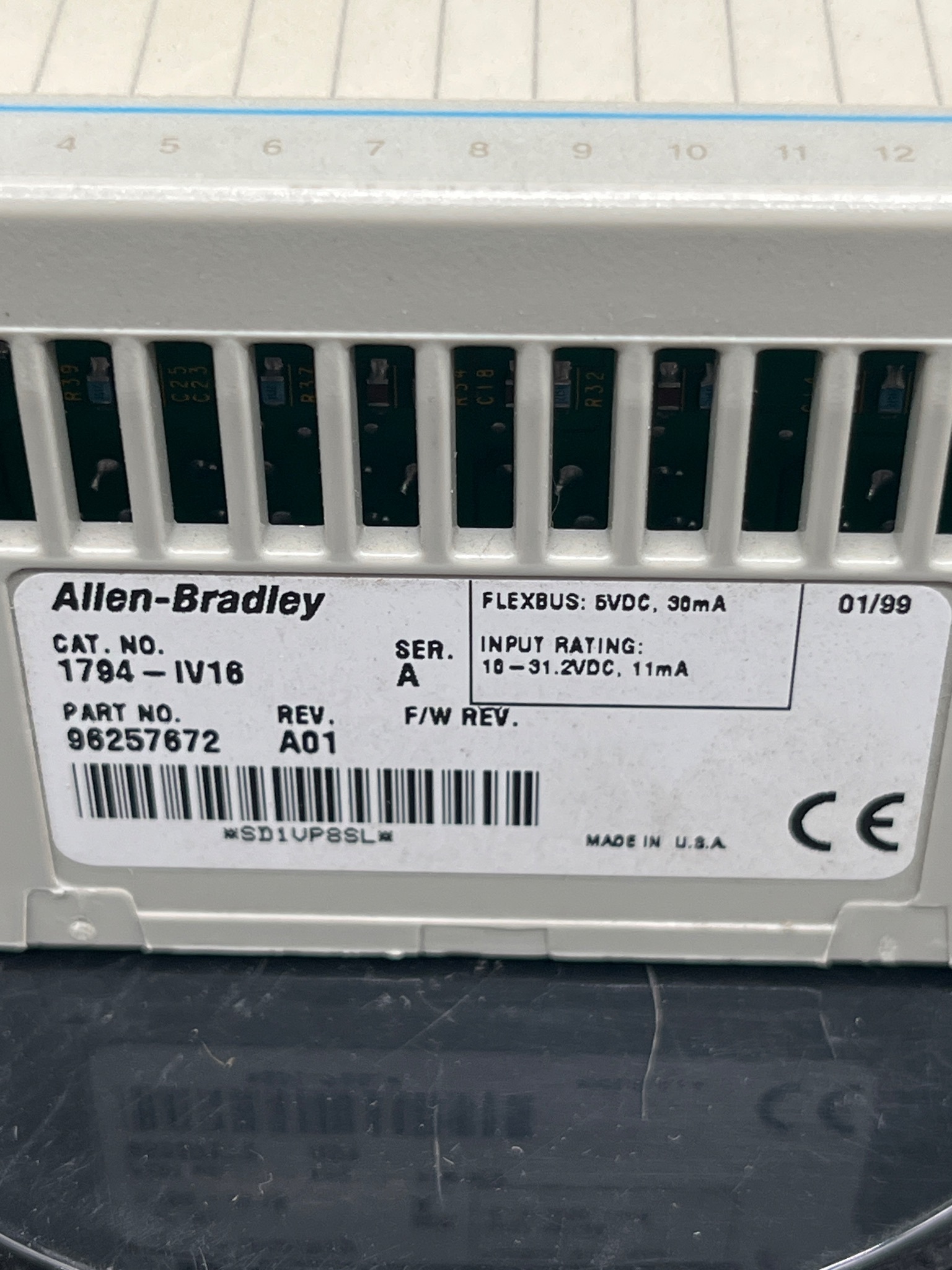 ALLEN BRADLEY 1794-IV16 Flex I/O Digital Input Module USED 5