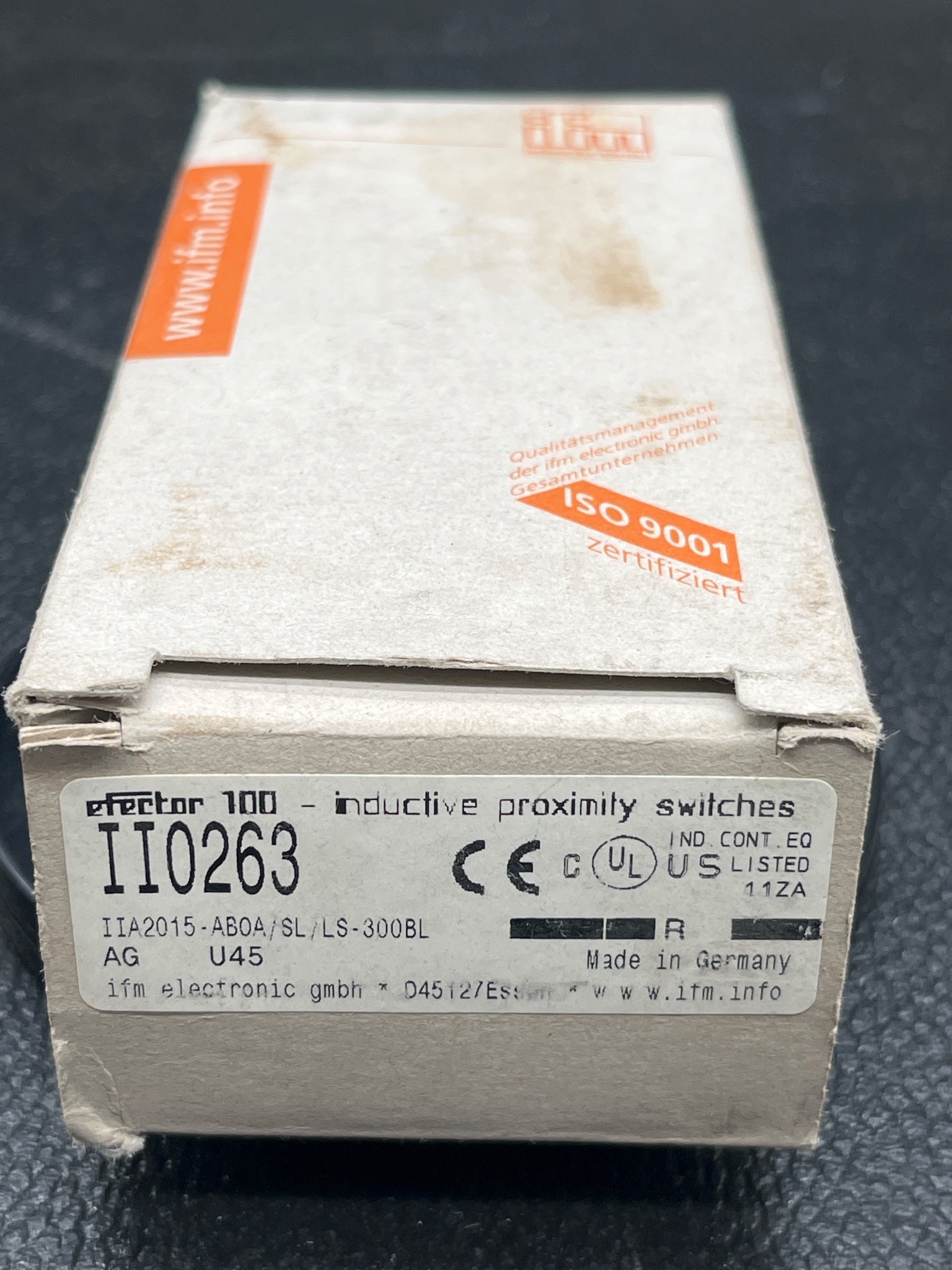 IFM II0263 Proximity Switch IIA2015-AB0A/SL/LS-300BL NEW 3