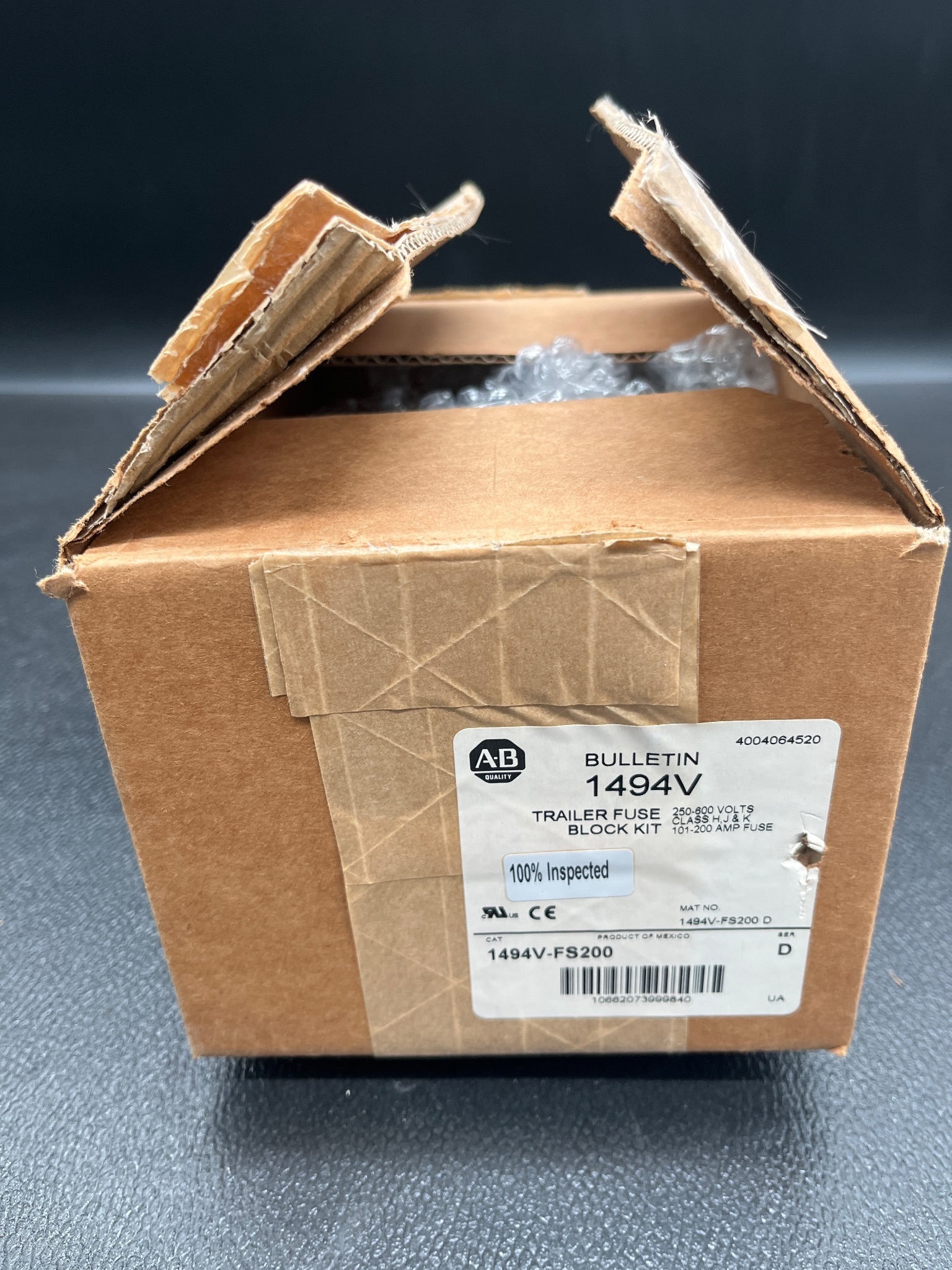 ALLEN BRADLEY 1494V-FS200 Trailer Fuse Block Kit NEW OPEN BOX 1