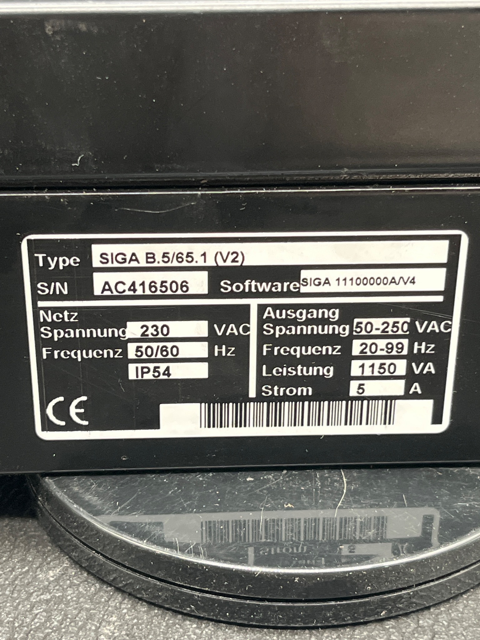 SIGA B.5/65.1 (V2) Frequency Controller USED 4