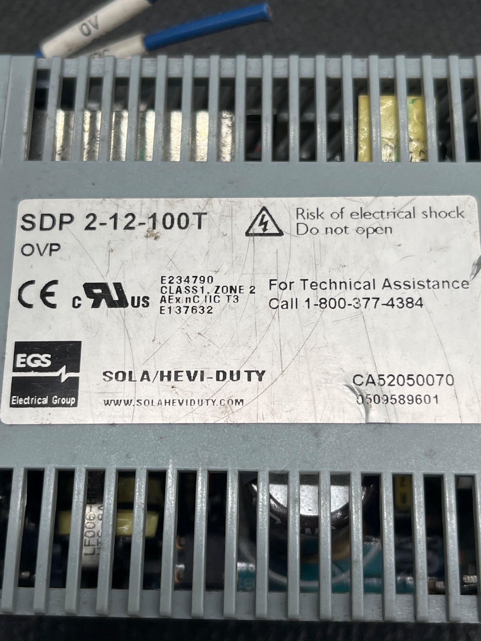 SolaHD SDP 2-12-100T Power Supply USED 4