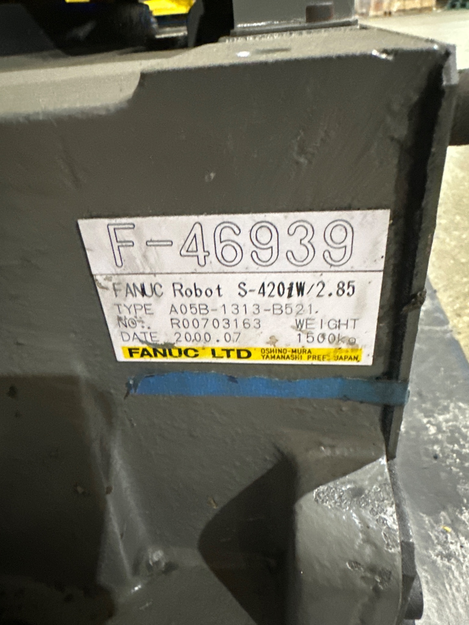 FANUC S-420iW/2.85 Industrial Robot Arm PARTS ONLY 8