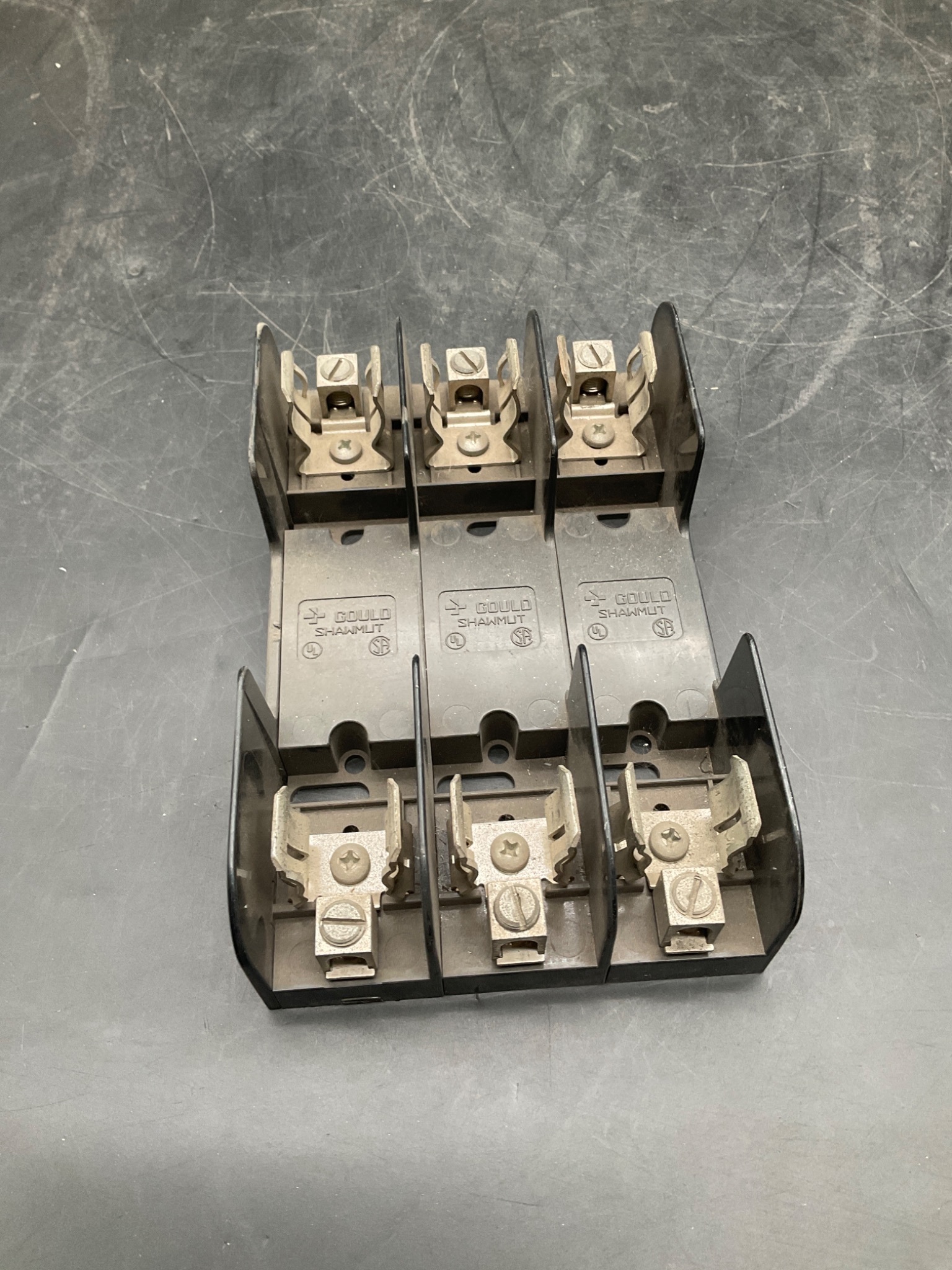 GOULD SHAWMUT 60603 3-Pole Fuse Holder USED 1