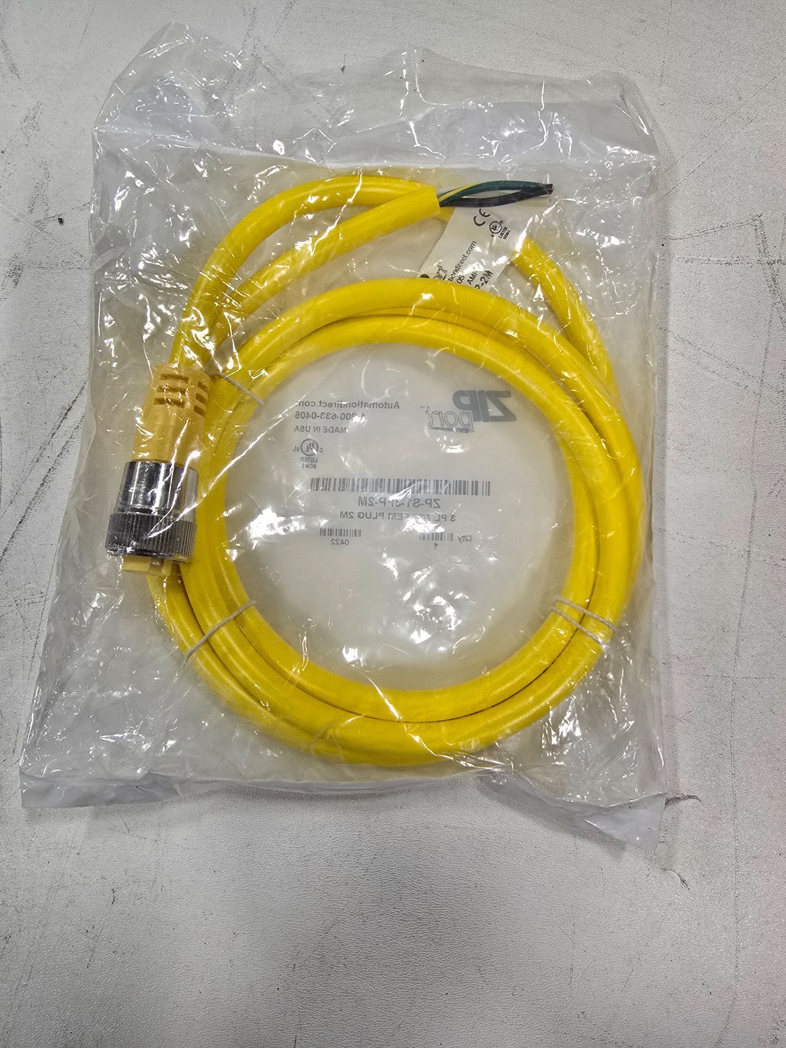 ZIPPORT ZP-S1-3FP-2M 3PL 7/8" FEM PLUG 2M NEW 2