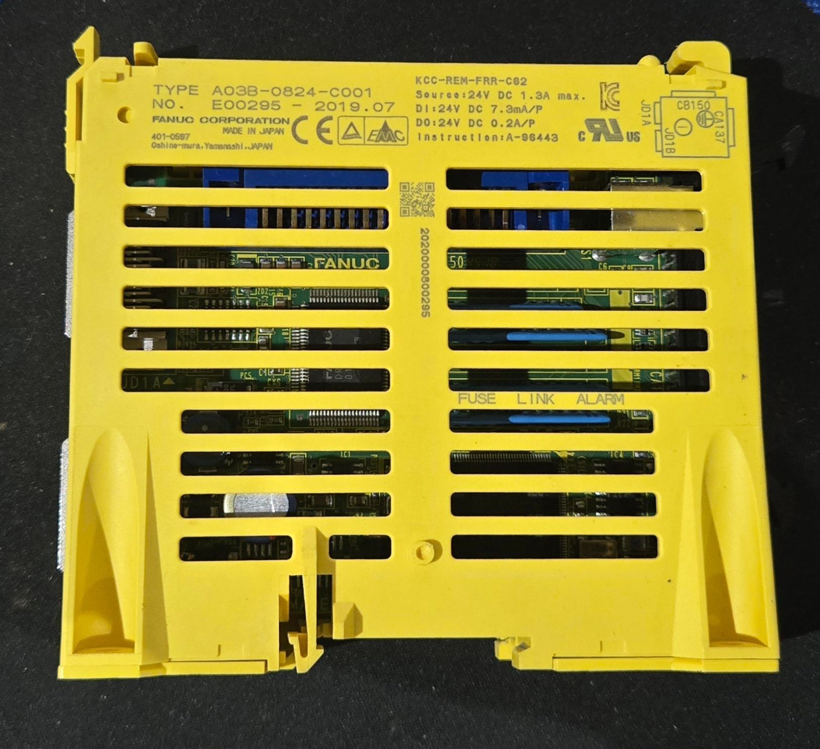 FANUC A03B-0824-C001 I/O MODULE USED 0