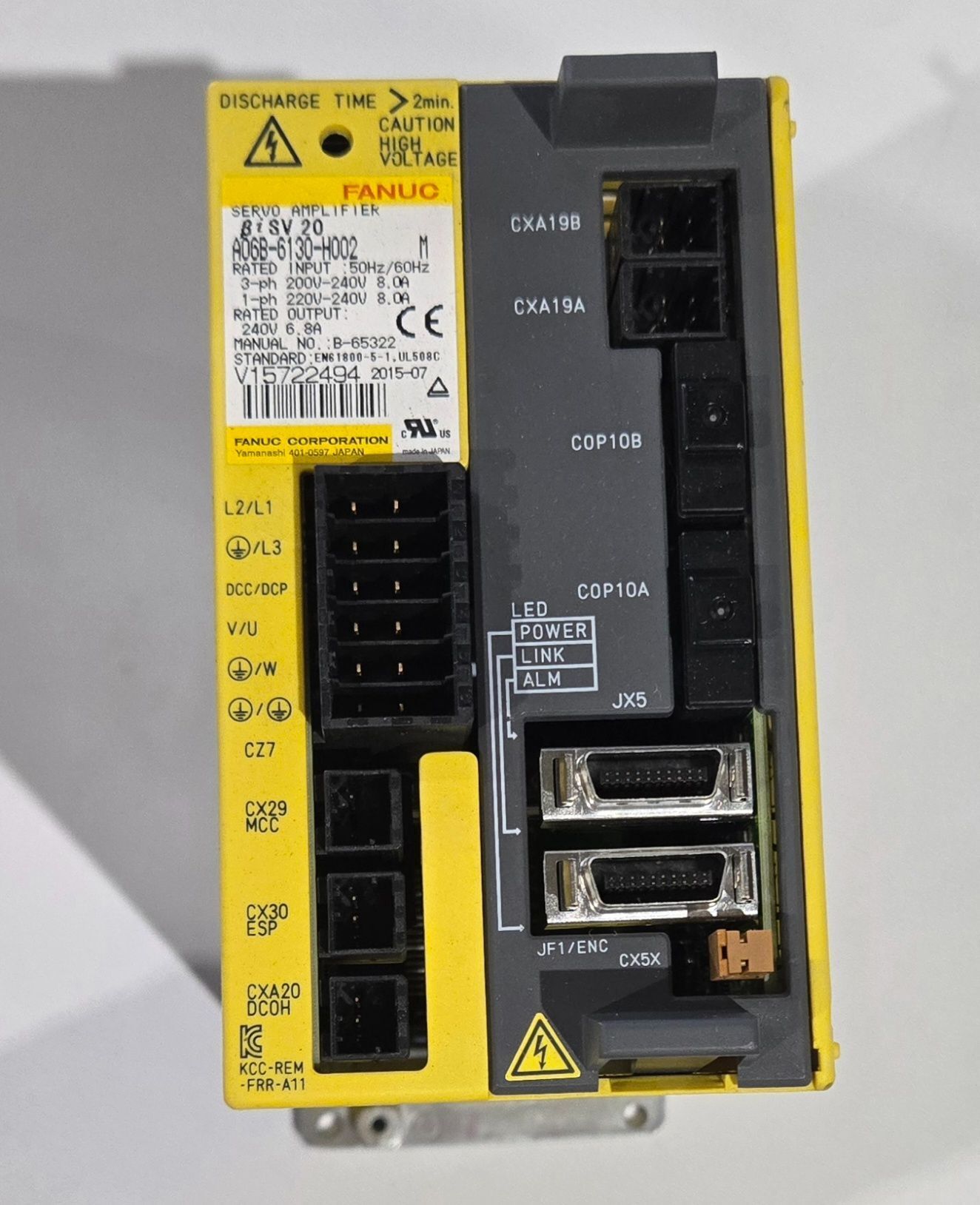 FANUC A06B-6130-H002 Beta-i SV 20 Servo Amplifier USED 0