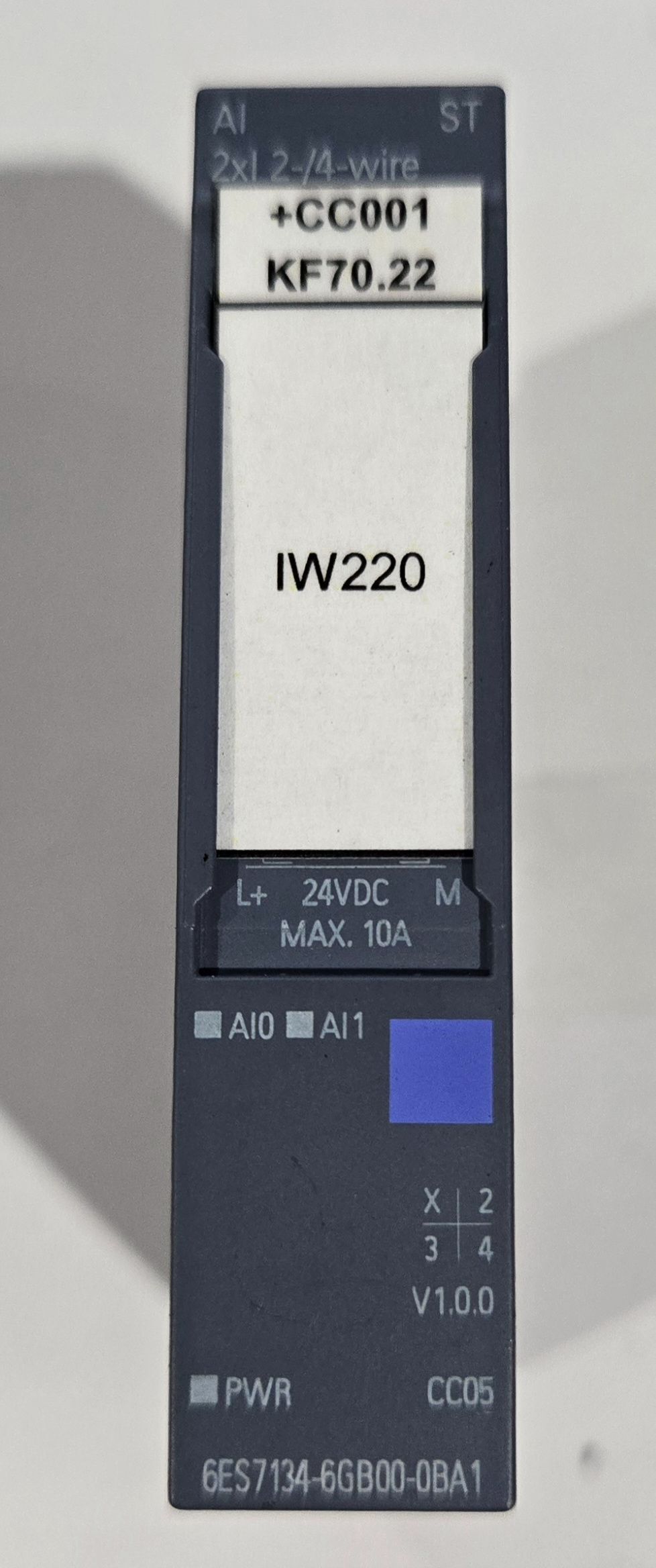 SIEMENS 6ES7 134-6GB00-0BA1 SIMATIC S7 Analog Input Module USED 0
