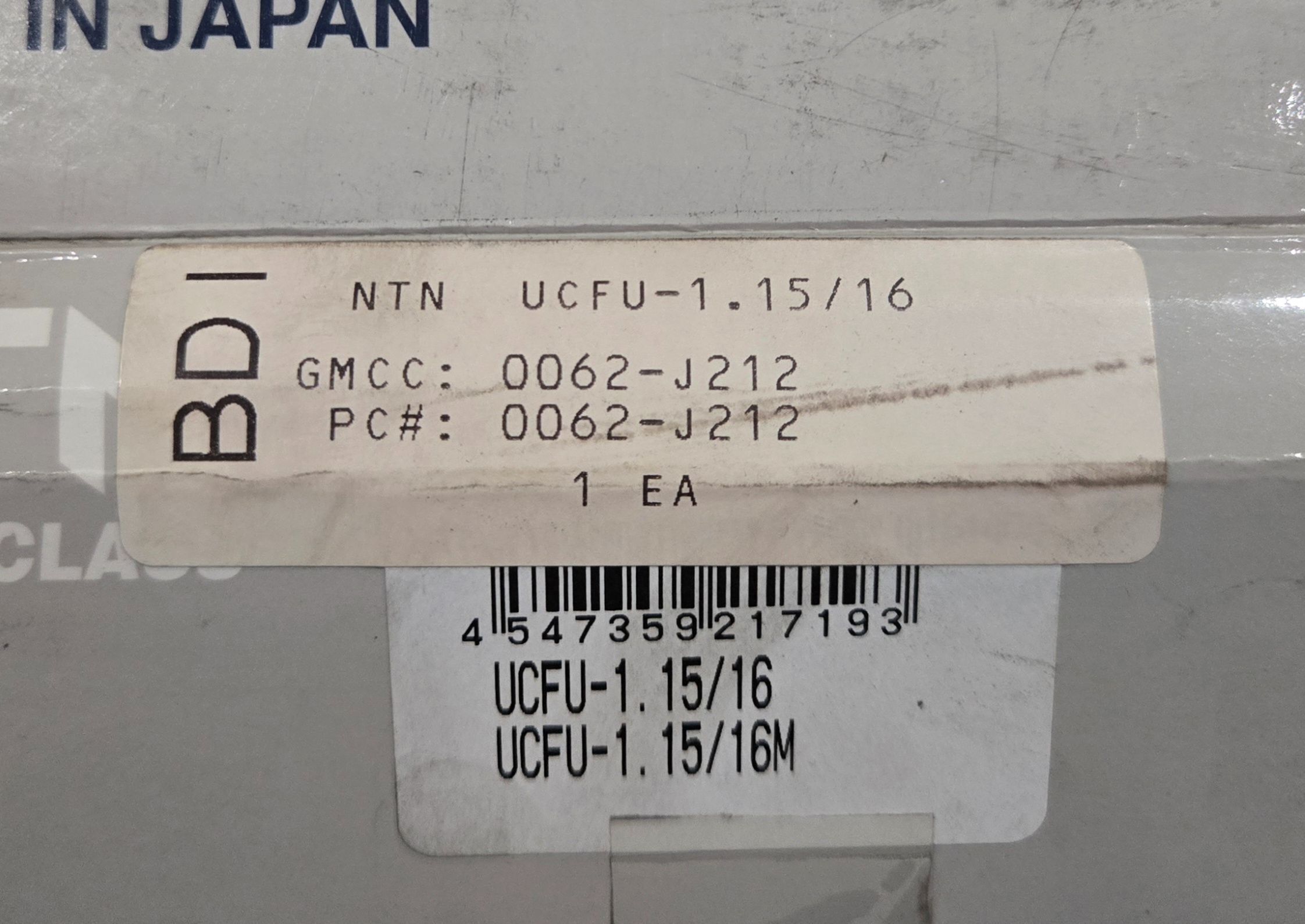 NTN UCFC-1.15/16 Four-Bolt Flange Bearing Unit NEW 2
