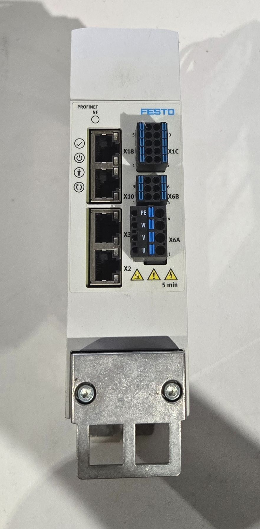 FESTO CMMT-AS-C2-3A-PN-S1 COMPACT SERVO DRIVE PROFINET 3A USED 9