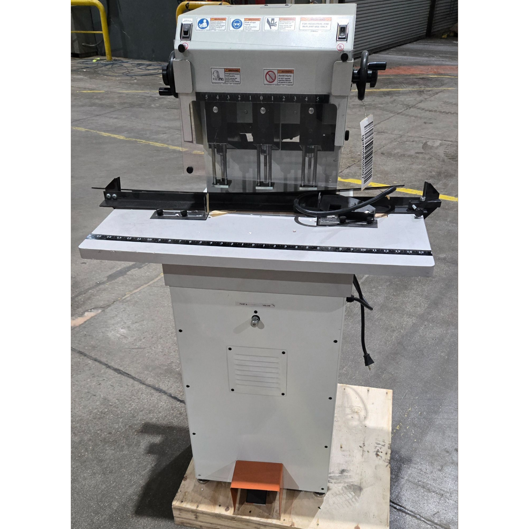 LASSCO WIZER FMMH-3.1 3 SPINDLE PAPER DRILL PRESS USED 0