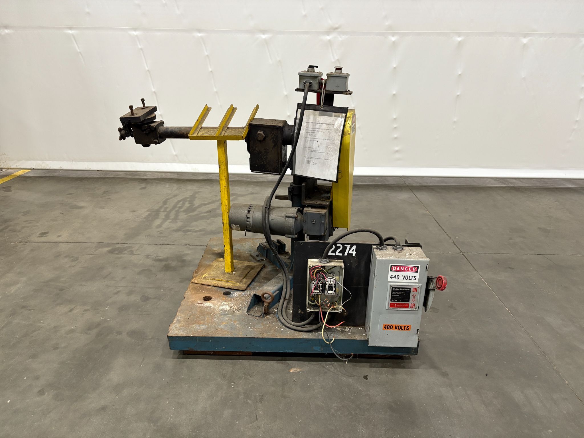 ROWE 7530-DSJ REEL & B-30 FEEDER STRAIGHTENER COMBO USED 11