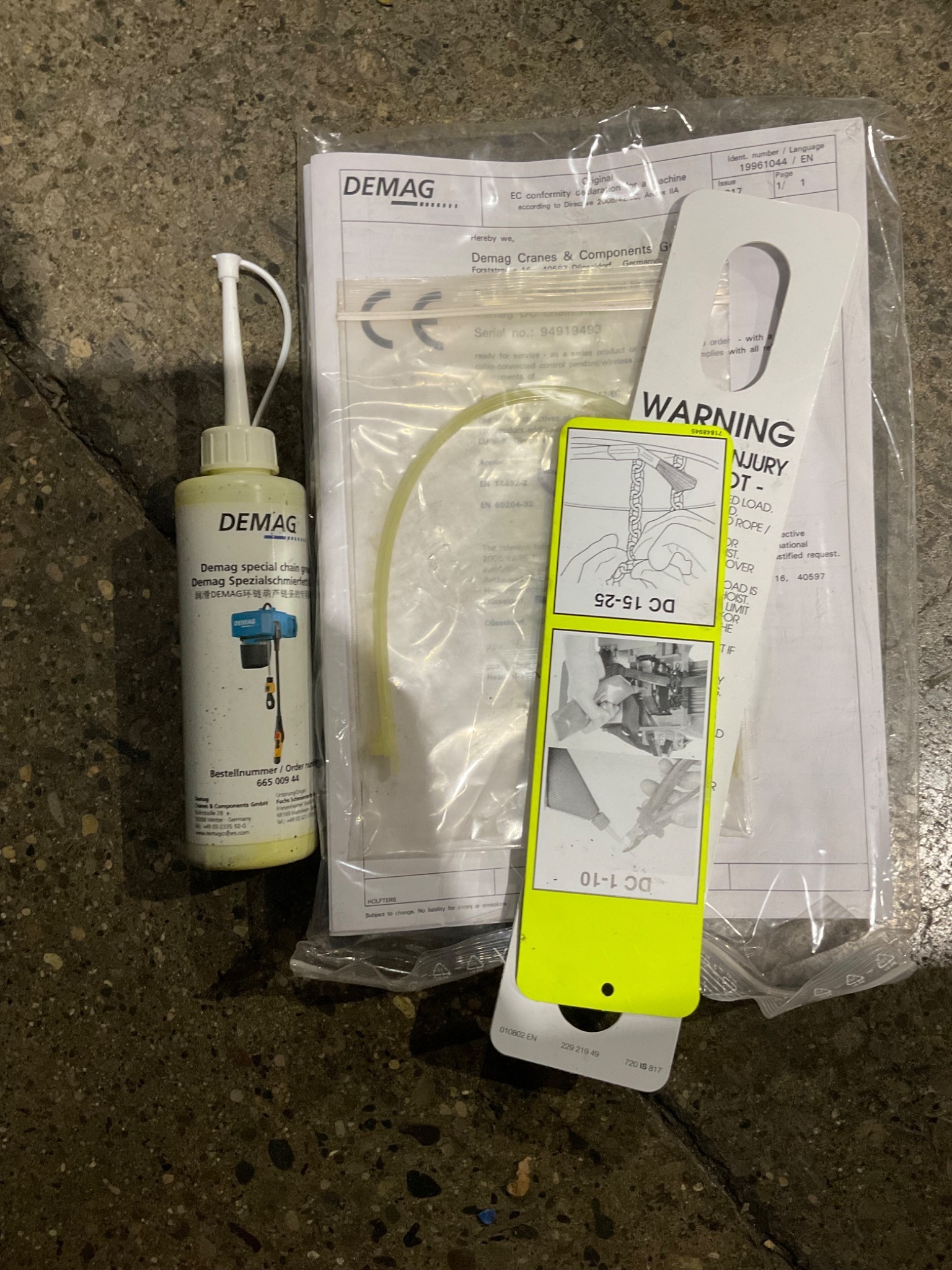 DEMAG DC-Pro 10-500 Electric Chain Hoist SWL 1100 lbs NEW 3