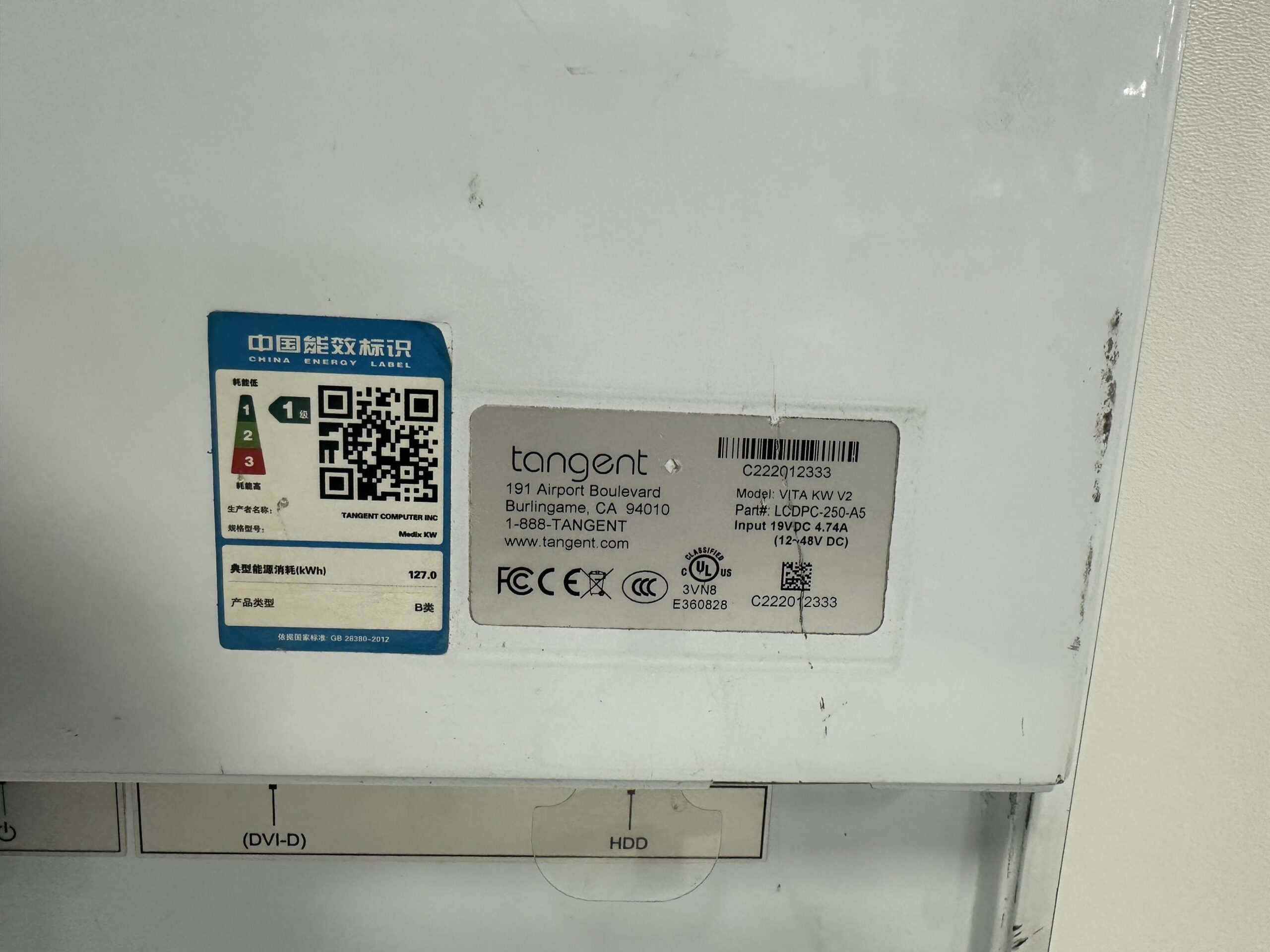 TANGENT C222012333 MONITOR USED 1