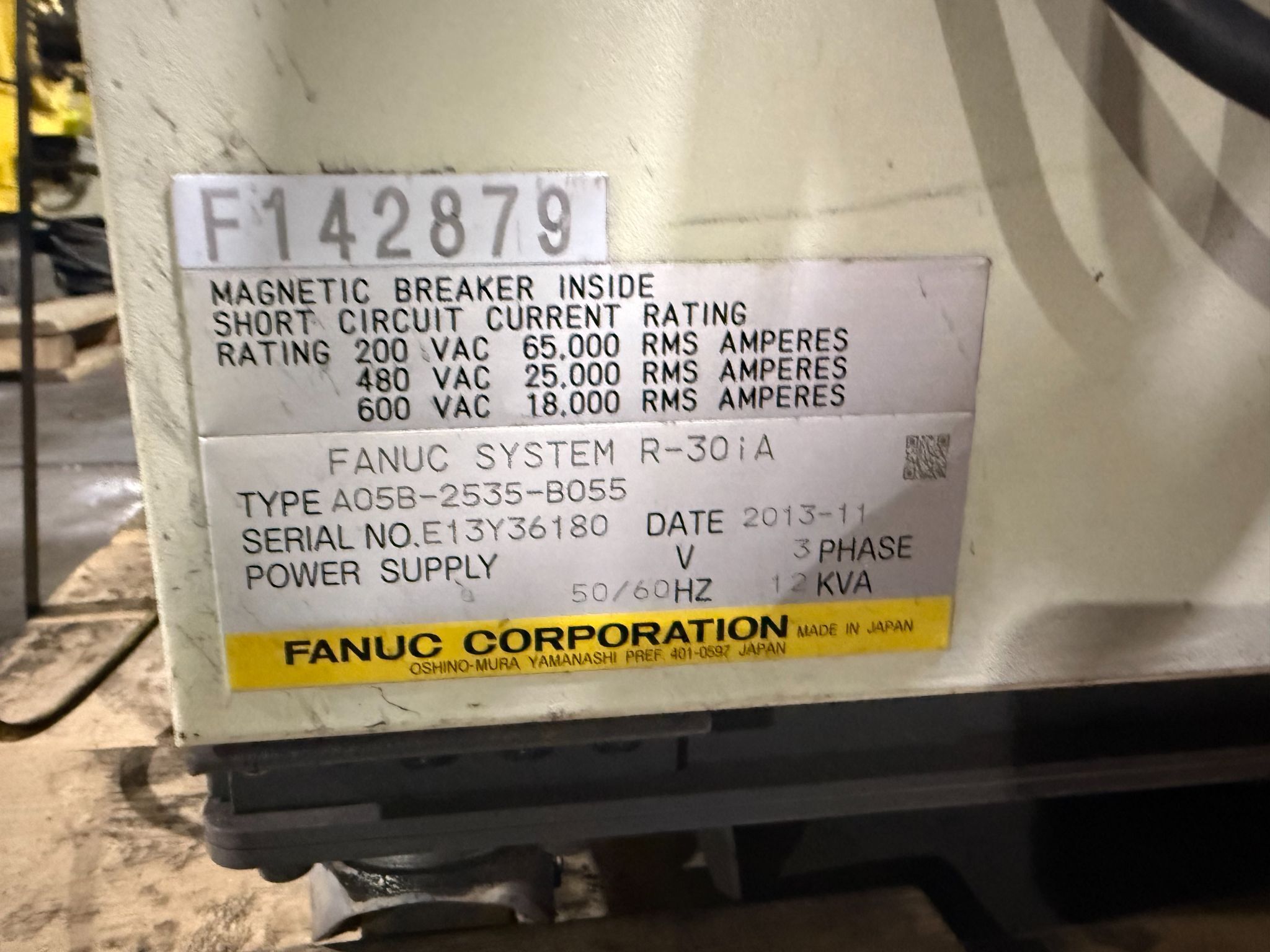 FANUC R-2000iB/210F Complete w/ R-30iA Controls USED 2
