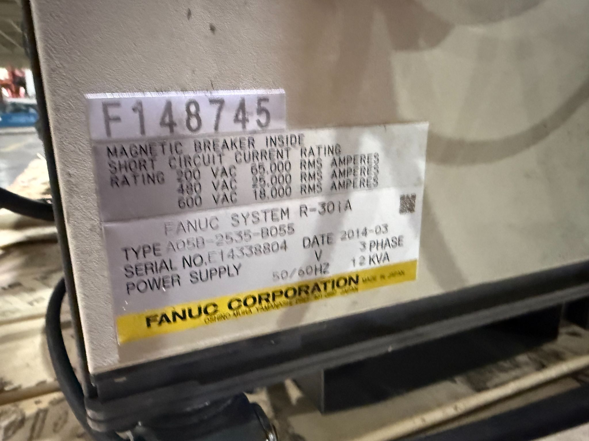 FANUC R-2000iB/210F Complete w/ R-30iA Controls USED 3
