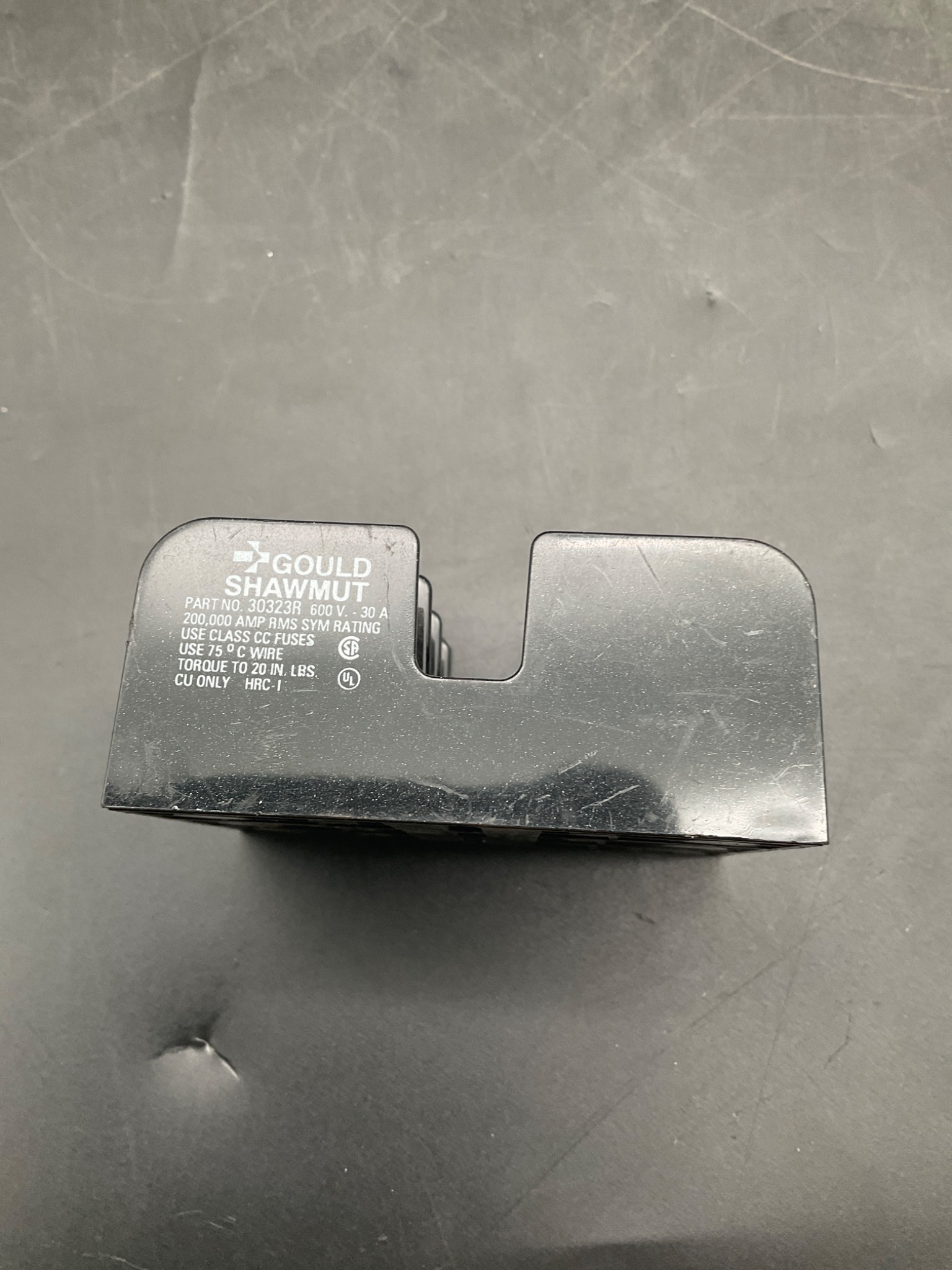 GOULD SHAWMUT 30323R Fuse Holder USED 0