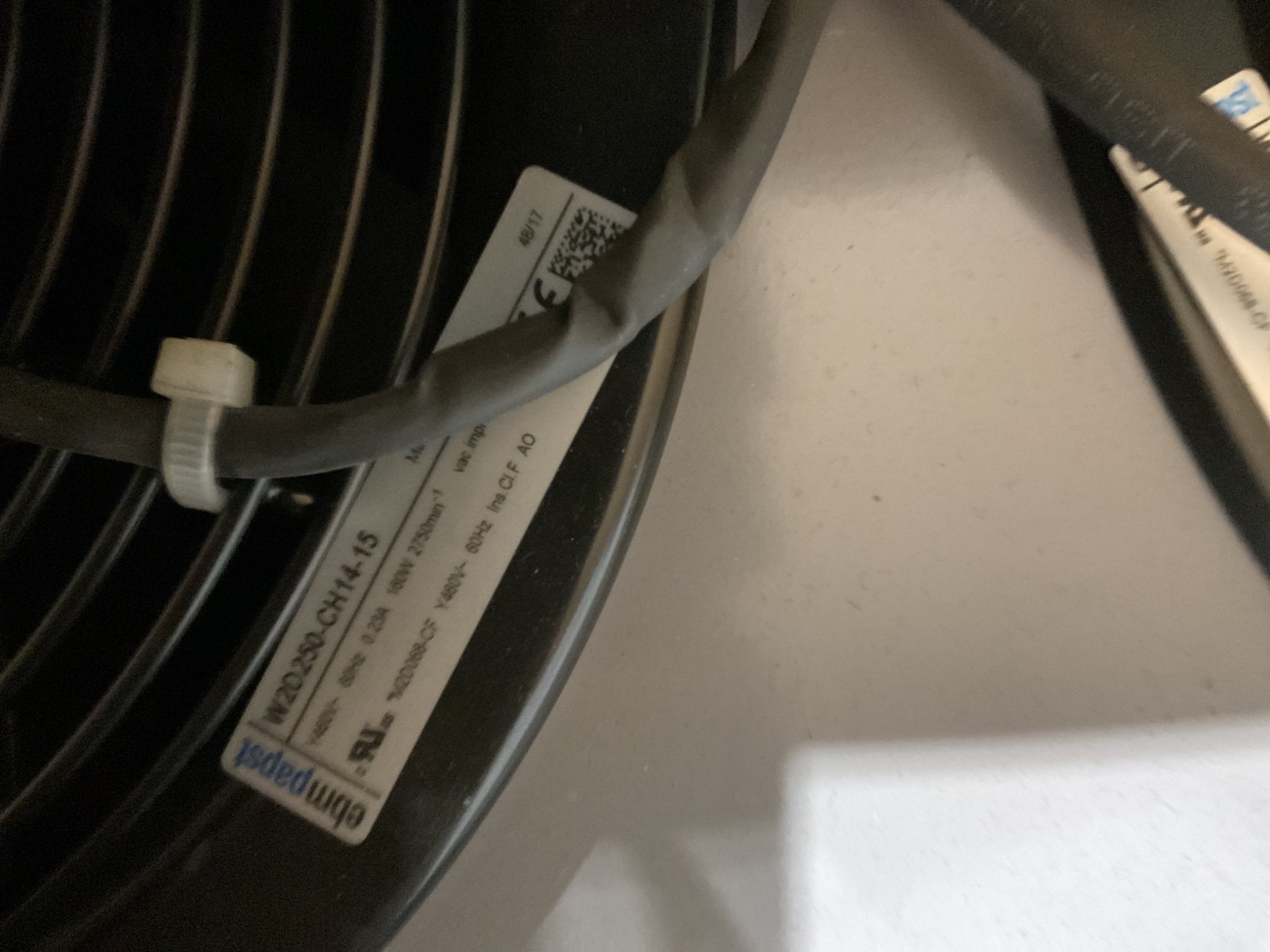 EBM-PAPST CRPWREXH021A01 POWER EXHAUST VERTICAL SMALL CABINET USED 8