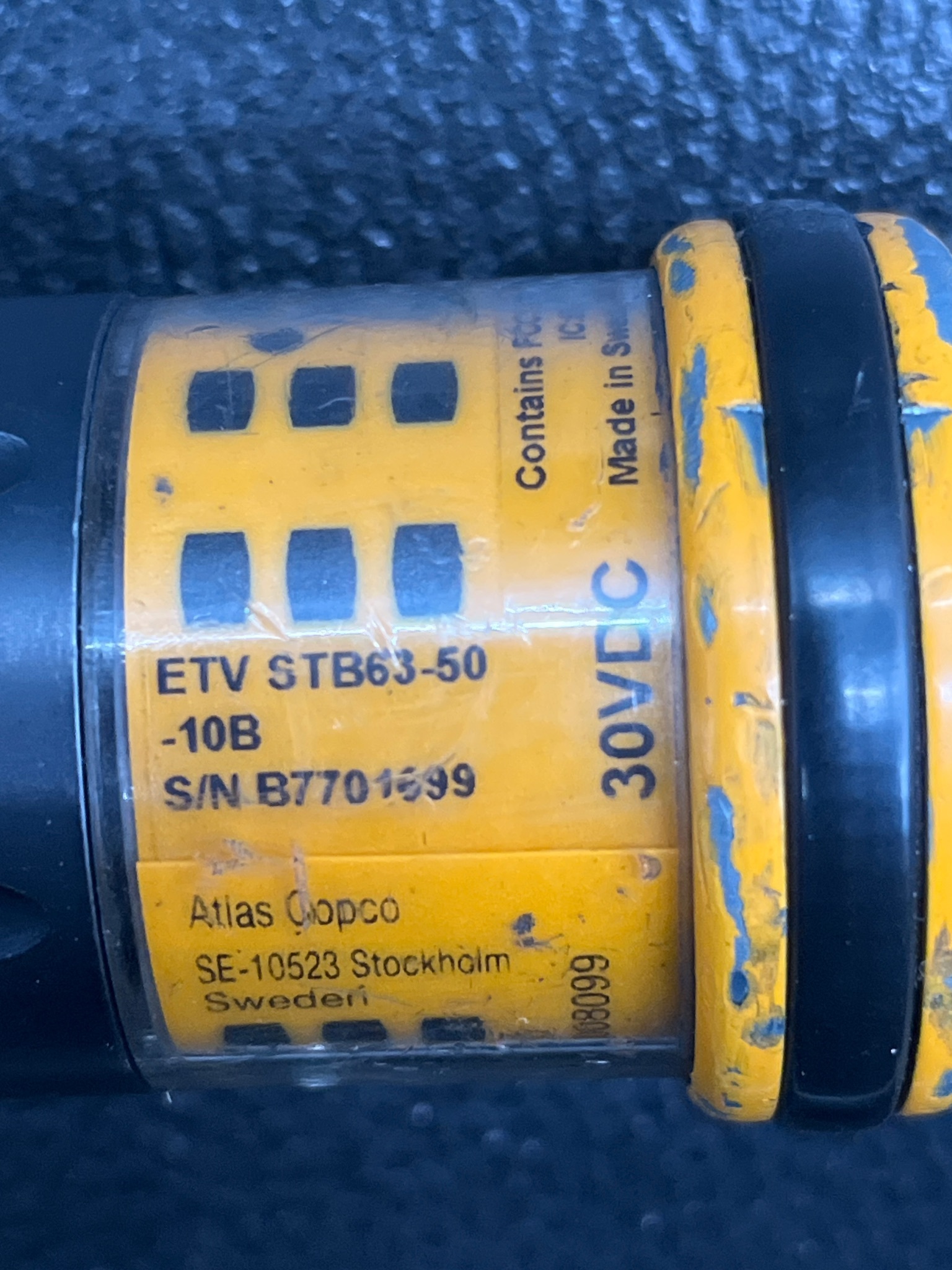 ATLAS COPCO ETV STB63-50-10B Electric Nutrunner USED 3