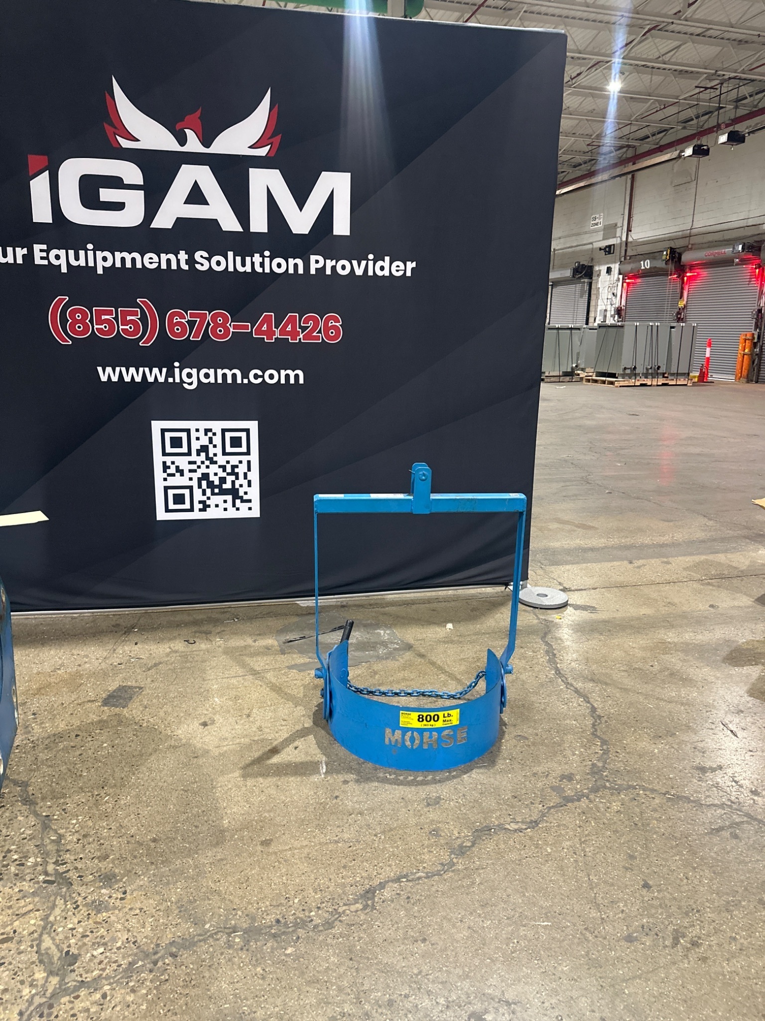 MORSE 85A DRUM CARRIER 800 LB CAPACITY USED 1