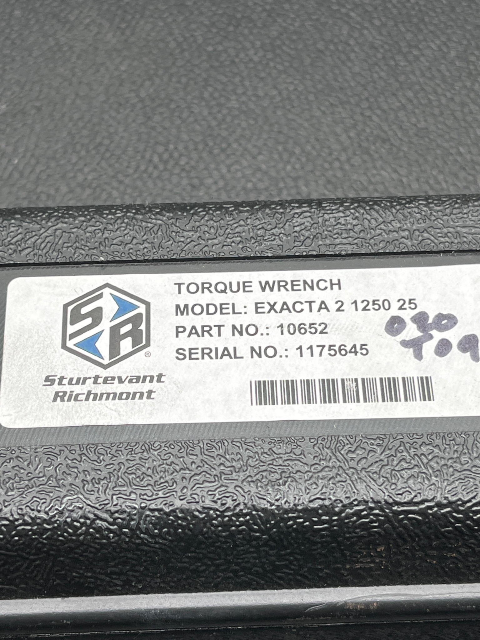 STURTEVANT RICHMONT EXACTA 2 1250-25 3/8 Digital Torque Wrench USED 3