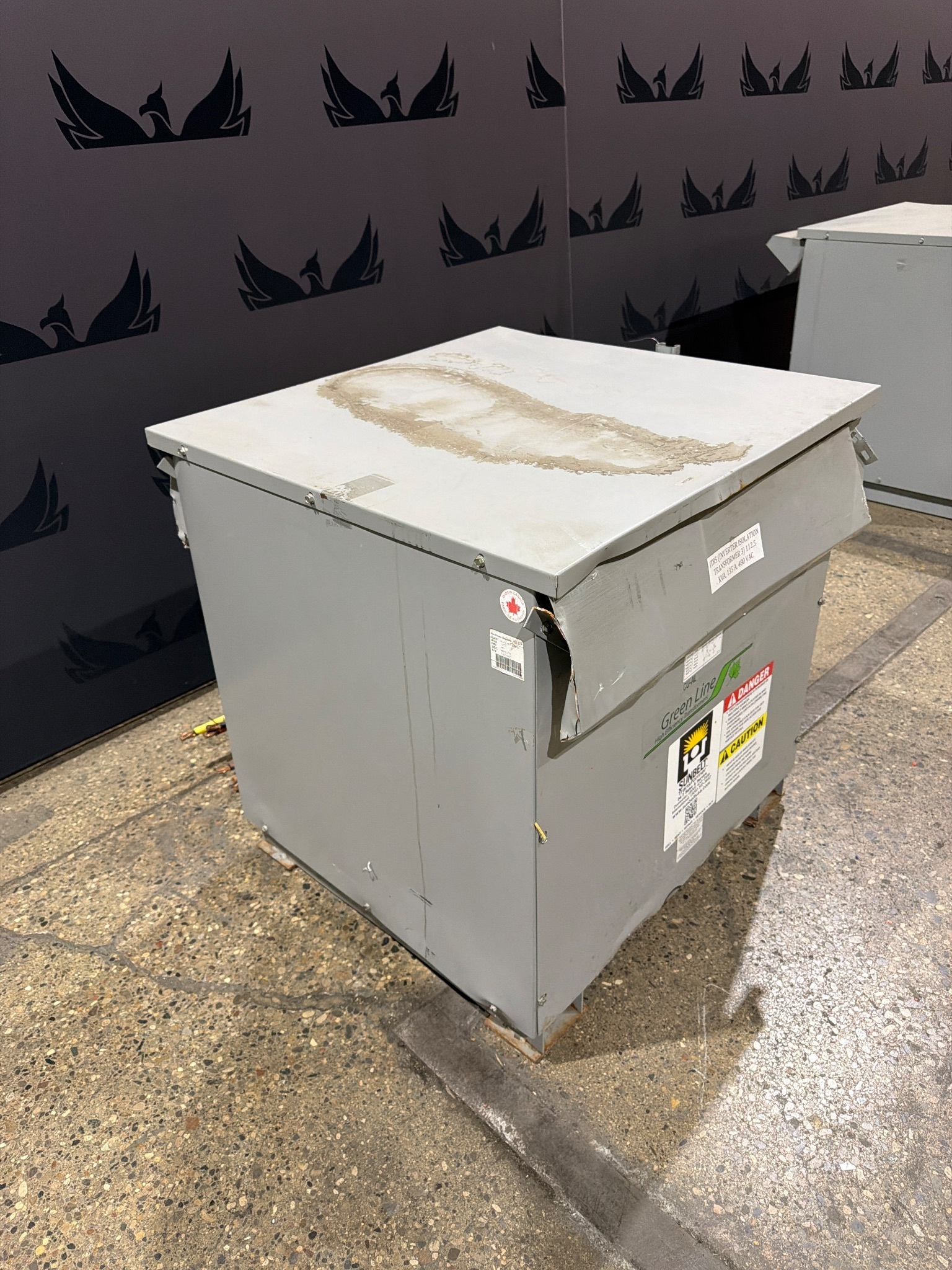 SUNBELT BA112H-P/E3R/Z 112.5 KVA 3-Phase Isolation Transformer USED 2