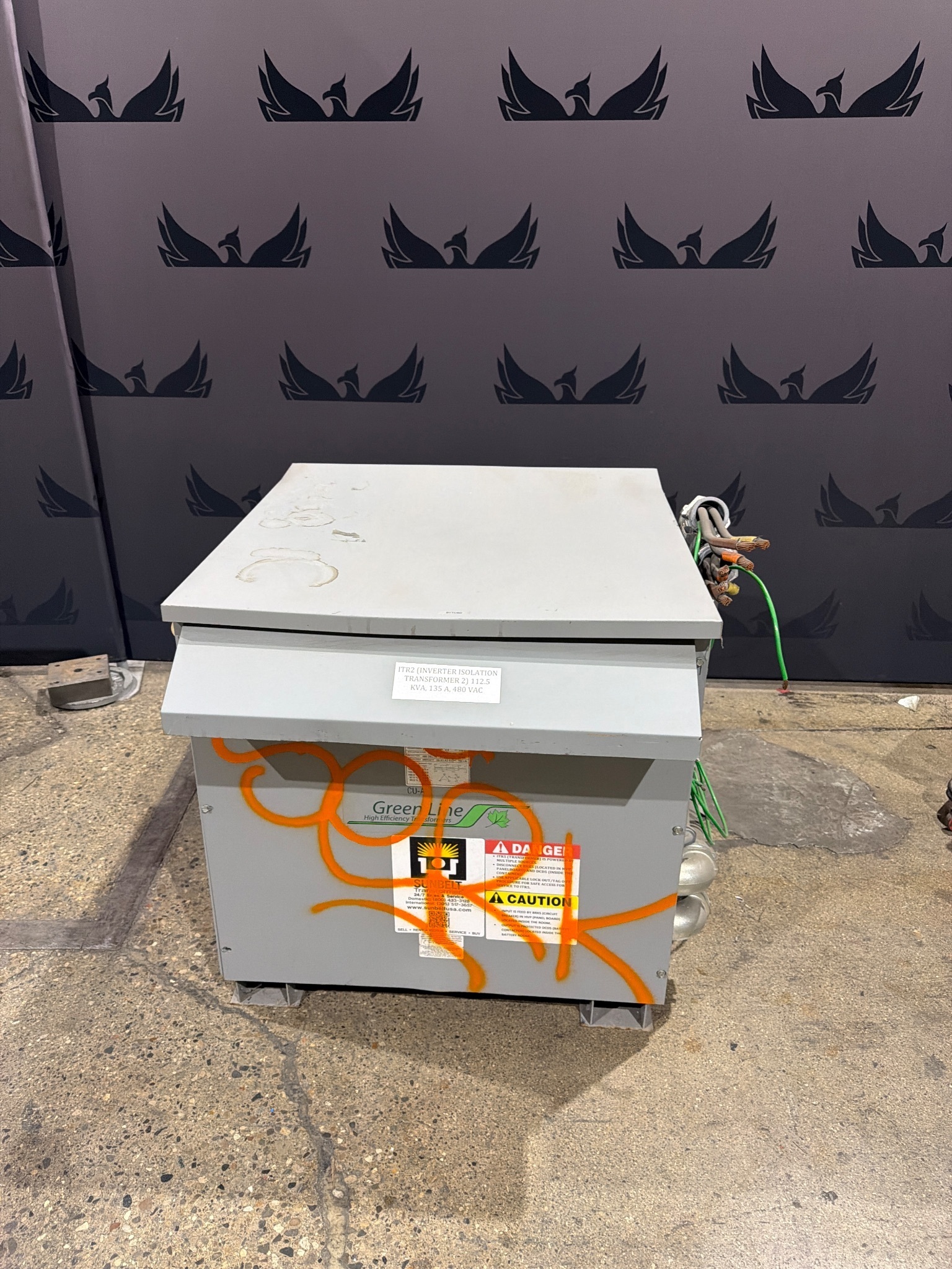 SUNBELT BA112H-P/E3R/Z 112.5 KVA 3-Phase Isolation Transformer USED 0
