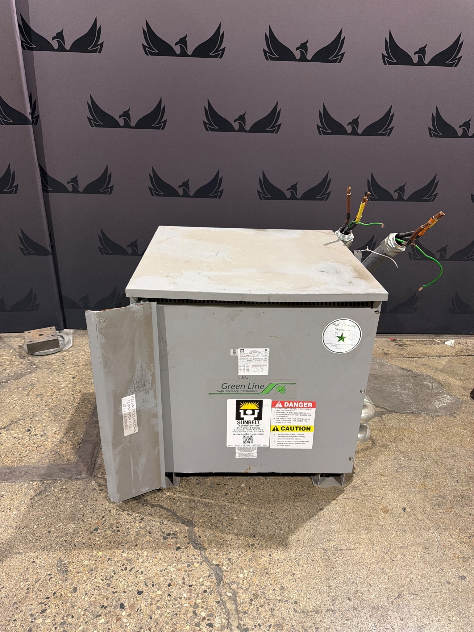 SUNBELT BA112H-P/E3R/Z 112.5 KVA 3-Phase Isolation Transformer USED 0