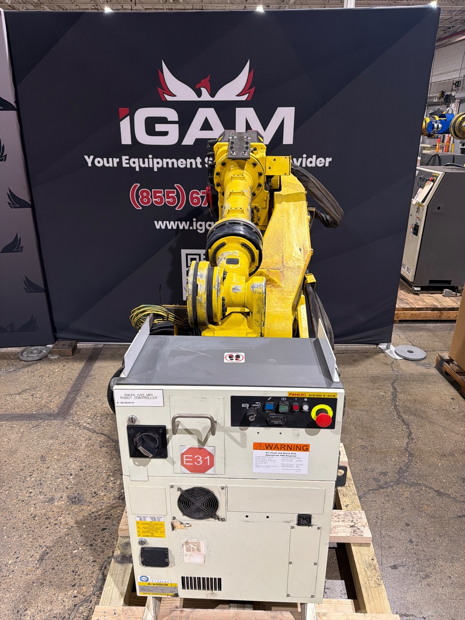 FANUC R-2000iB/210F Complete w/ R-30iB Controls USED 0