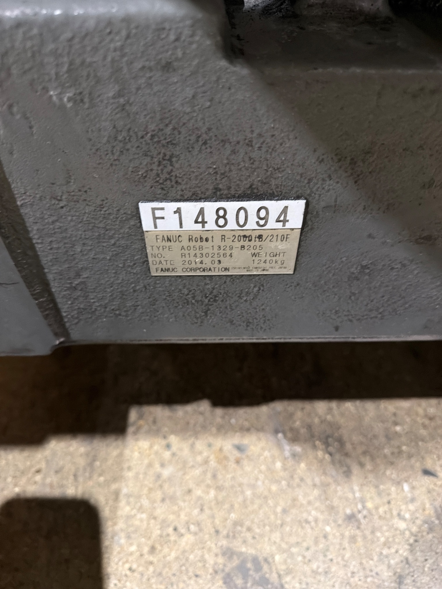 FANUC R-2000iB/210F Complete w/ R-30iB Controls USED 2