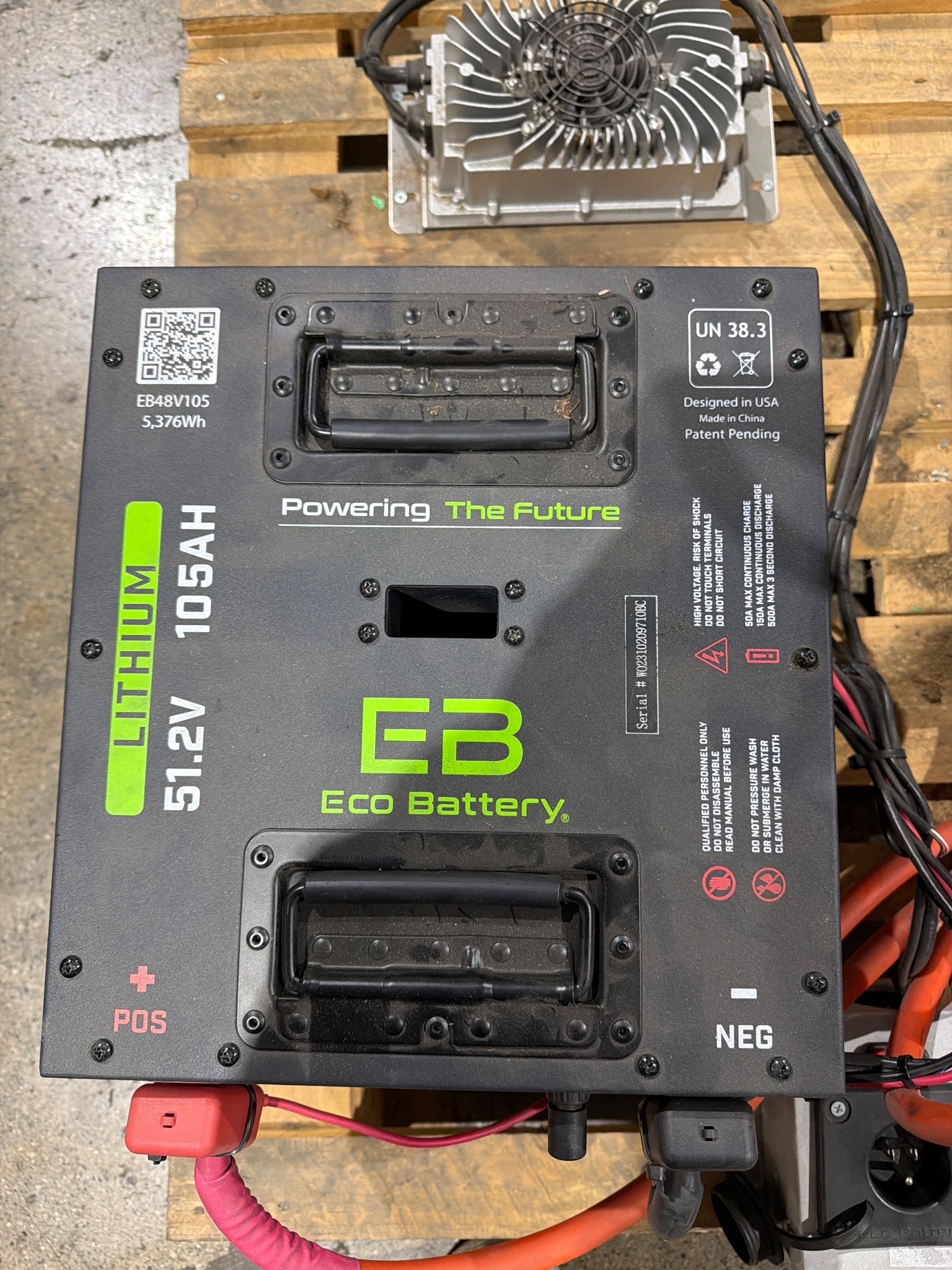 Eco Battery 48V 105Ah Gen3 Lithium Battery Bundle with Power Bank USED 7