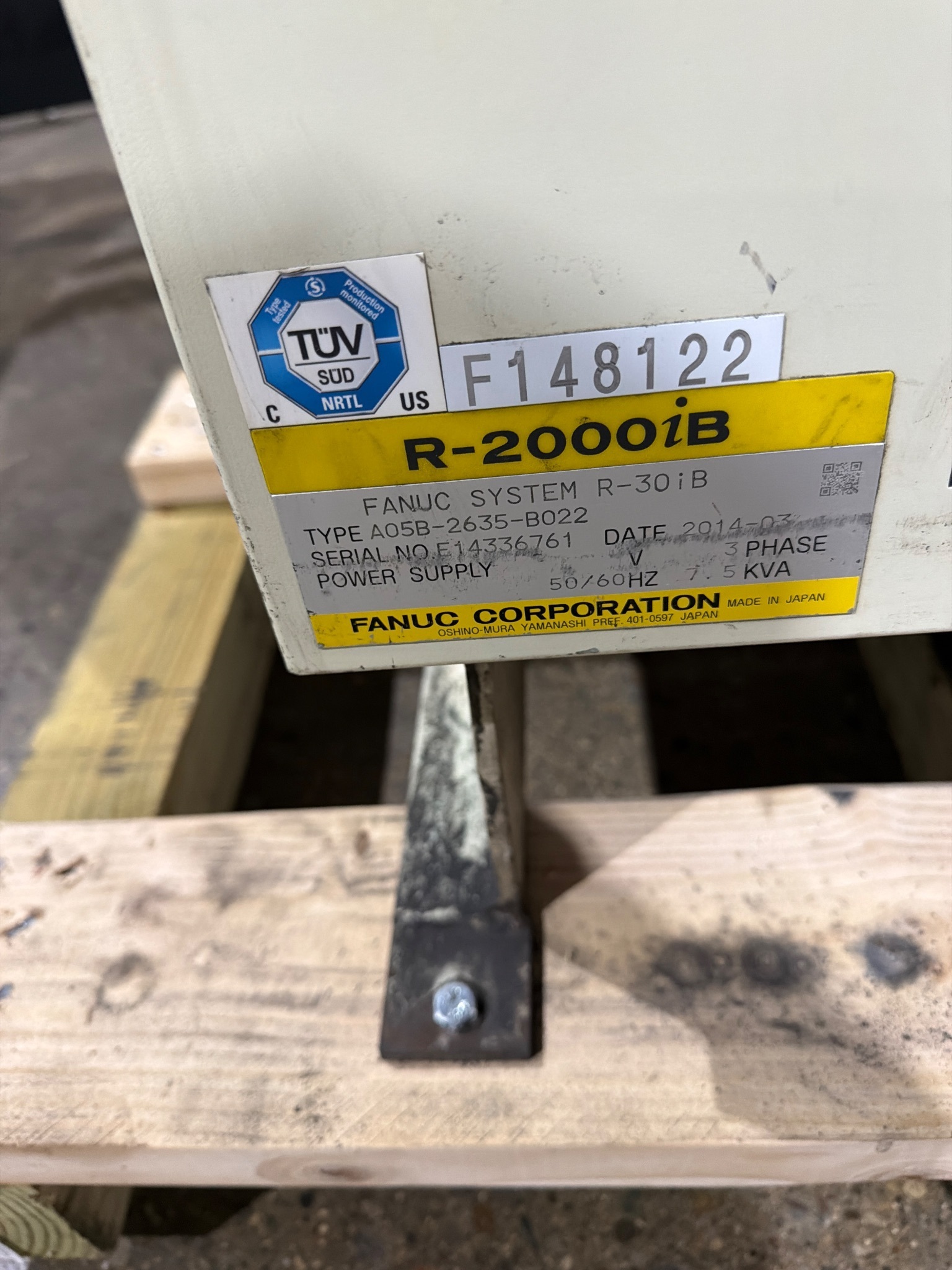 FANUC R-2000iB/210F Complete w/ R-30iB Controls USED 9