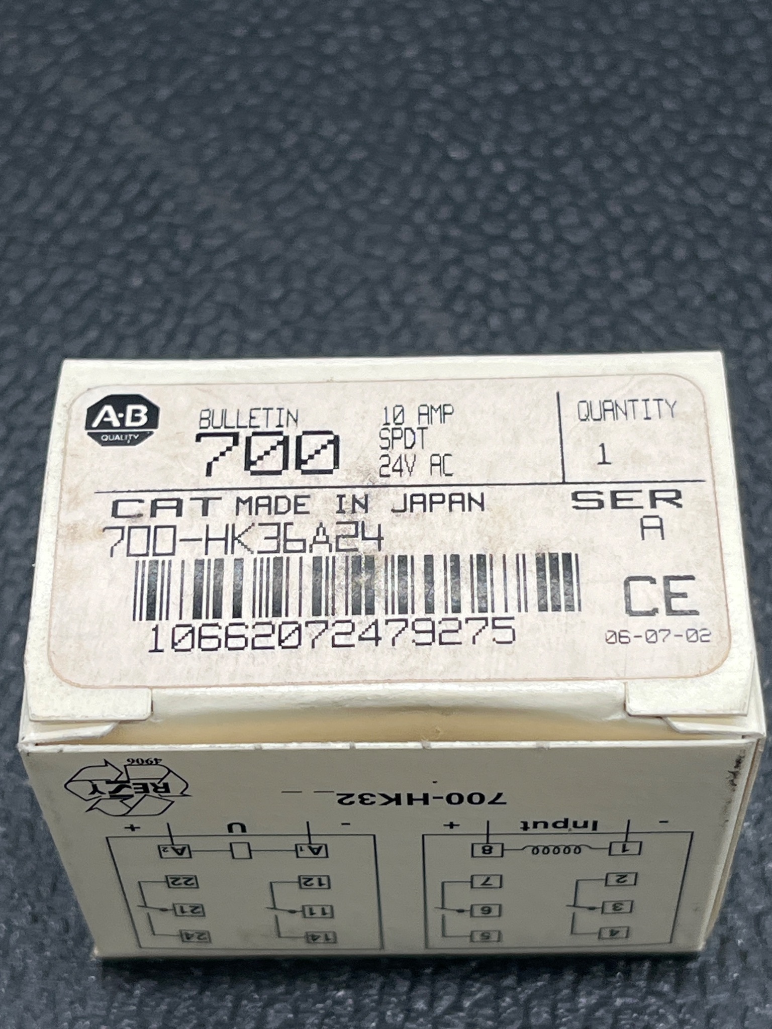 ALLEN BRADLEY 700-HK36A24 Timing Relay 10A SPDT 24V AC NEW 4