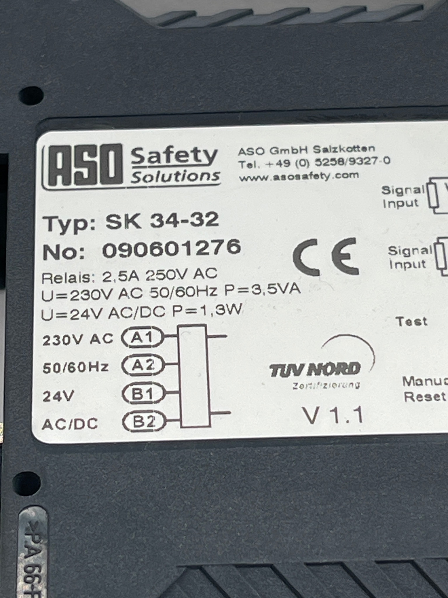 ASO SK 34-32 Safety Relay NEW 5