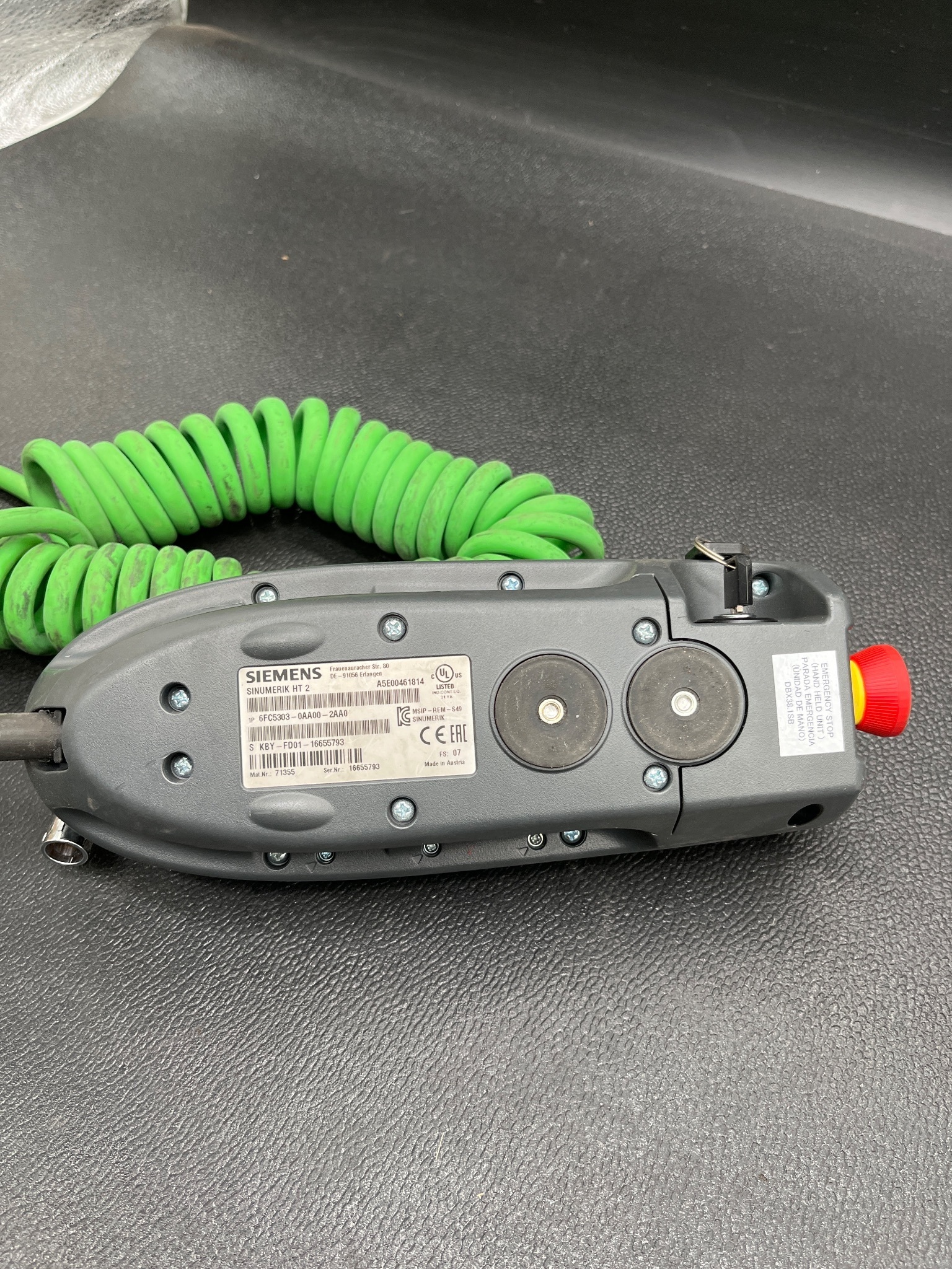 SIEMENS 6FC5303-0AA00-2AA0 SINUMERIK HT2 Handheld Terminal USED 4