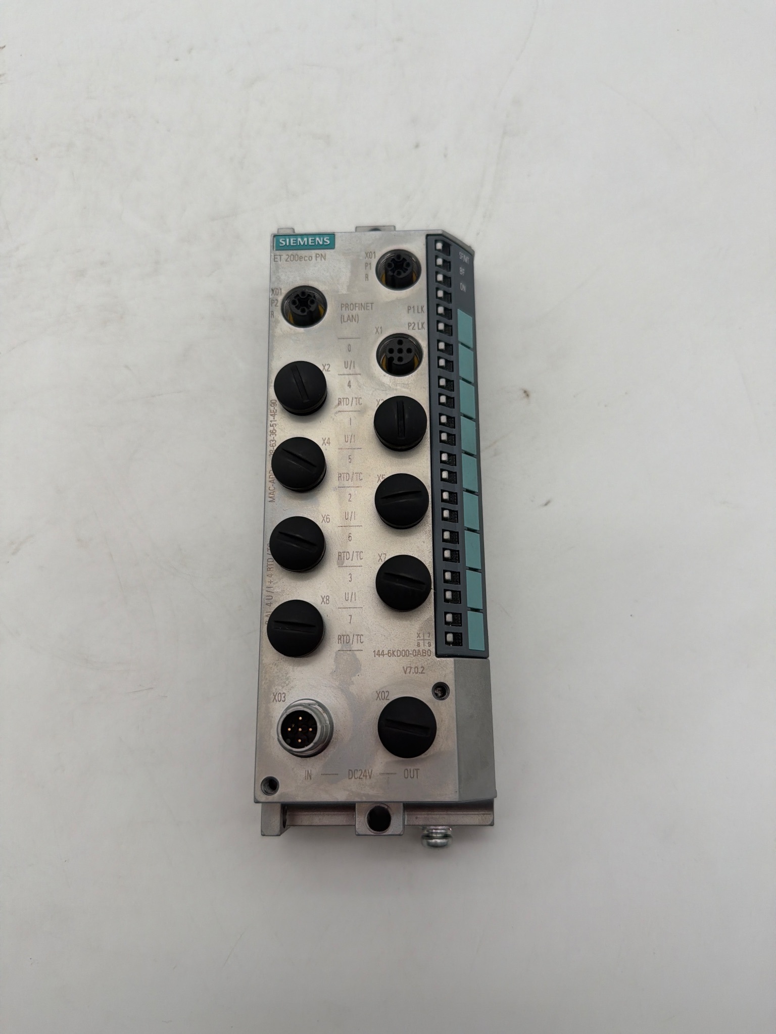 SIEMENS 6ES7 144-6KD00-0AB0 SIMATIC ET 200 Analog Input Module USED 0