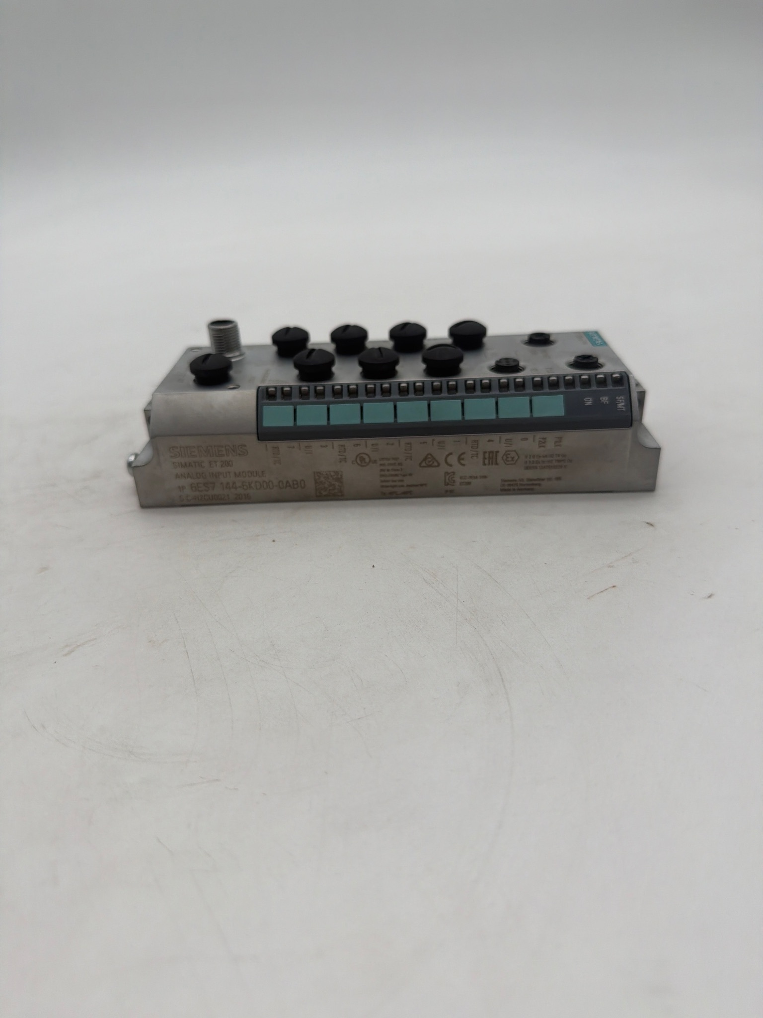 SIEMENS 6ES7 144-6KD00-0AB0 SIMATIC ET 200 Analog Input Module USED 1