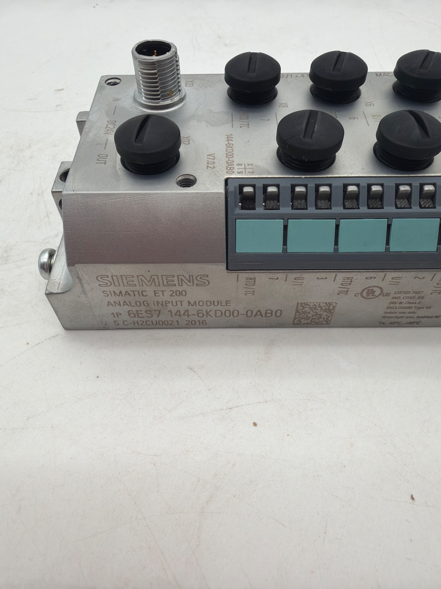 SIEMENS 6ES7 144-6KD00-0AB0 SIMATIC ET 200 Analog Input Module USED 2