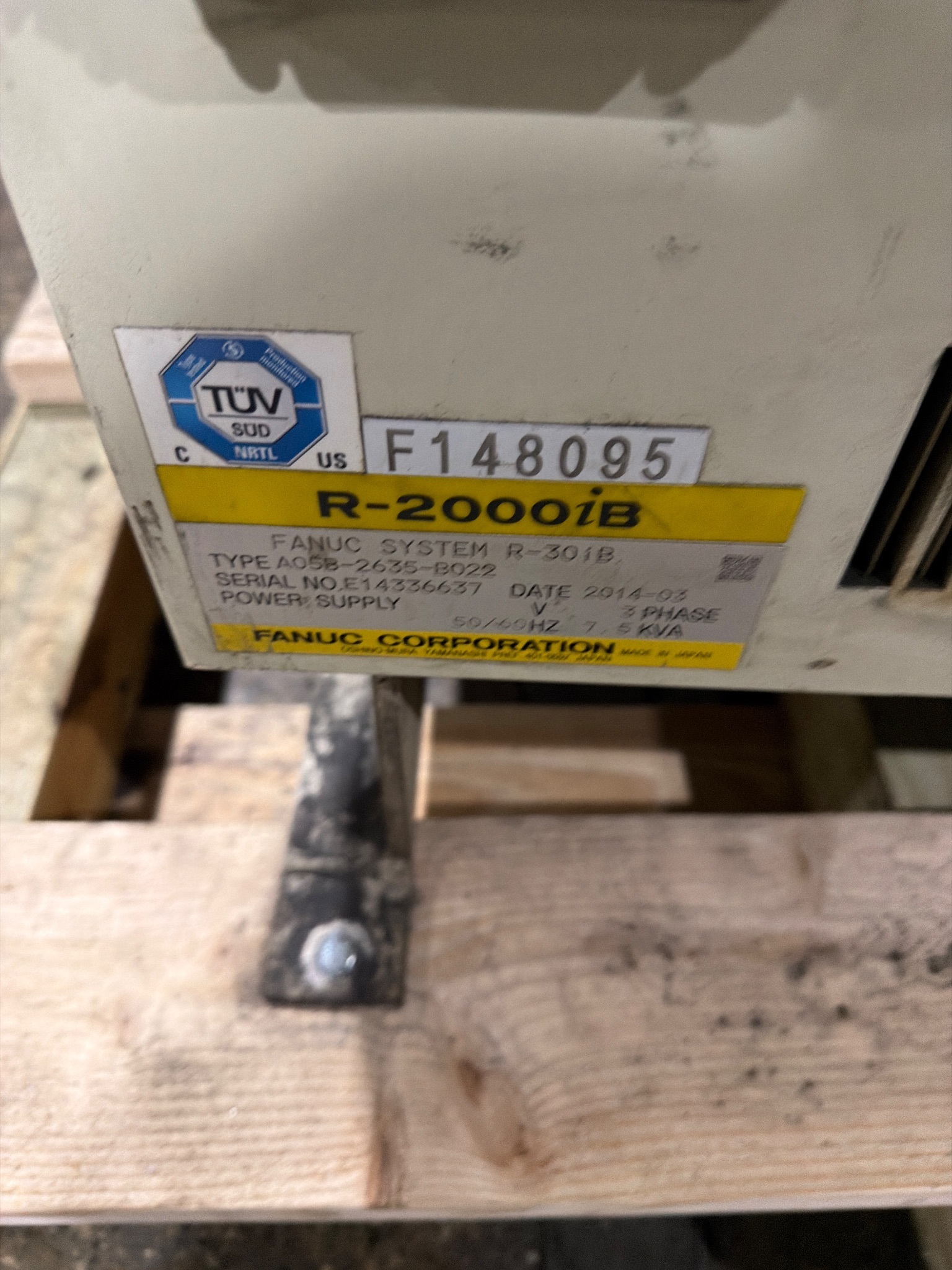 FANUC R-2000iB/210F Complete w/ R-30iB Controls USED 7
