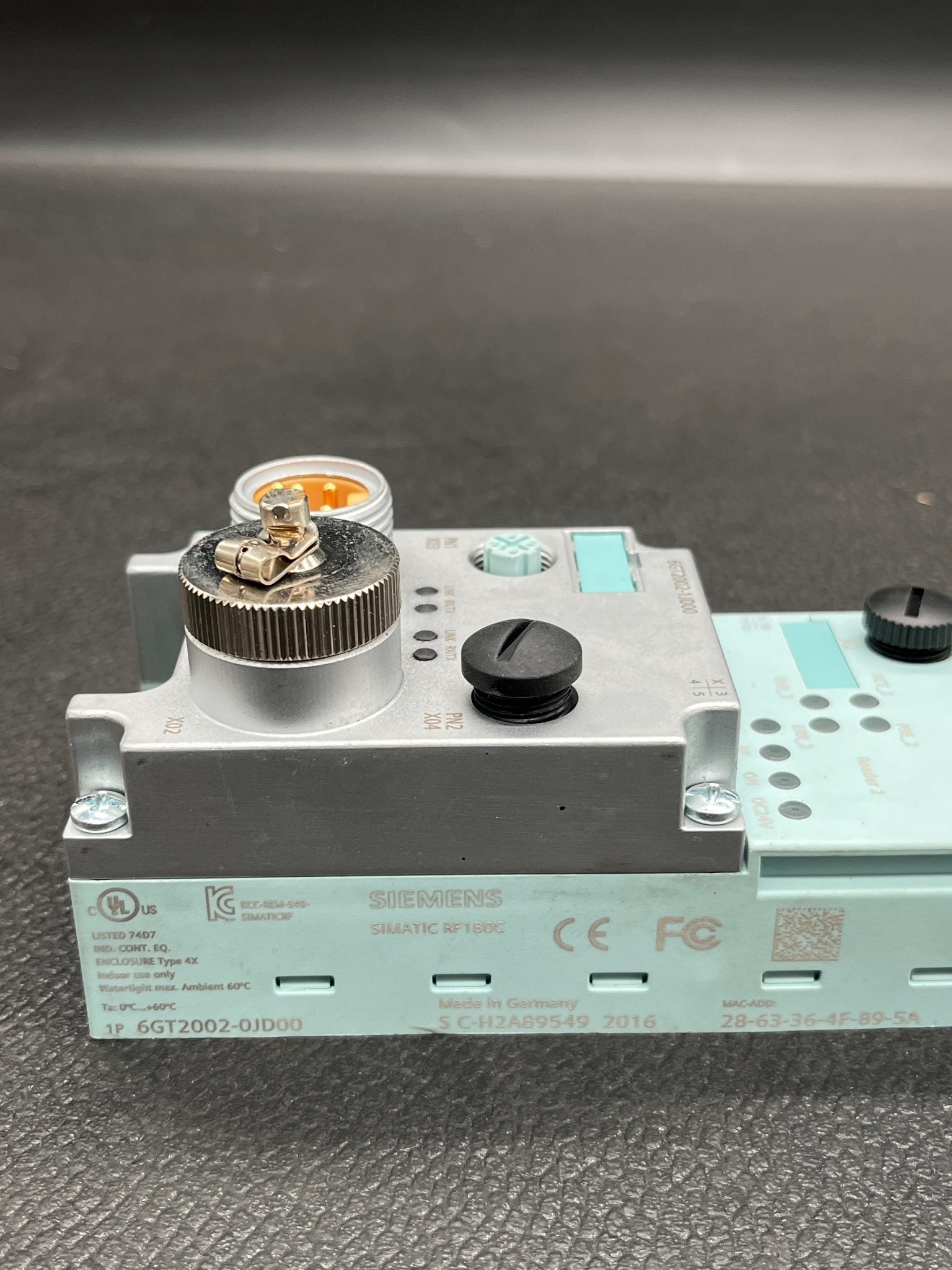 SIEMENS 6GT2002-0JD00 SIMATIC RF180C RFID Interface Module USED 3
