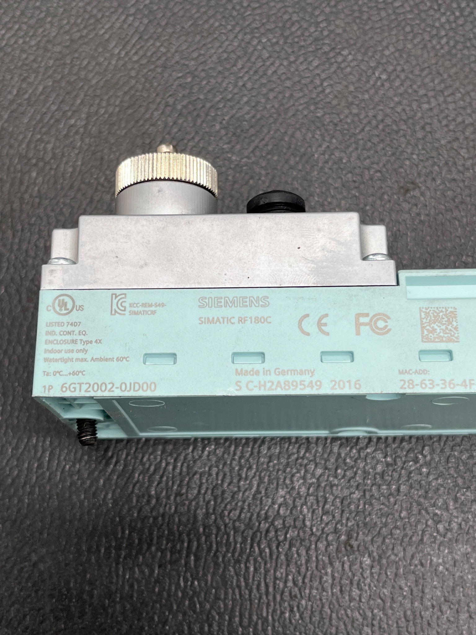 SIEMENS 6GT2002-0JD00 SIMATIC RF180C RFID Interface Module USED 5