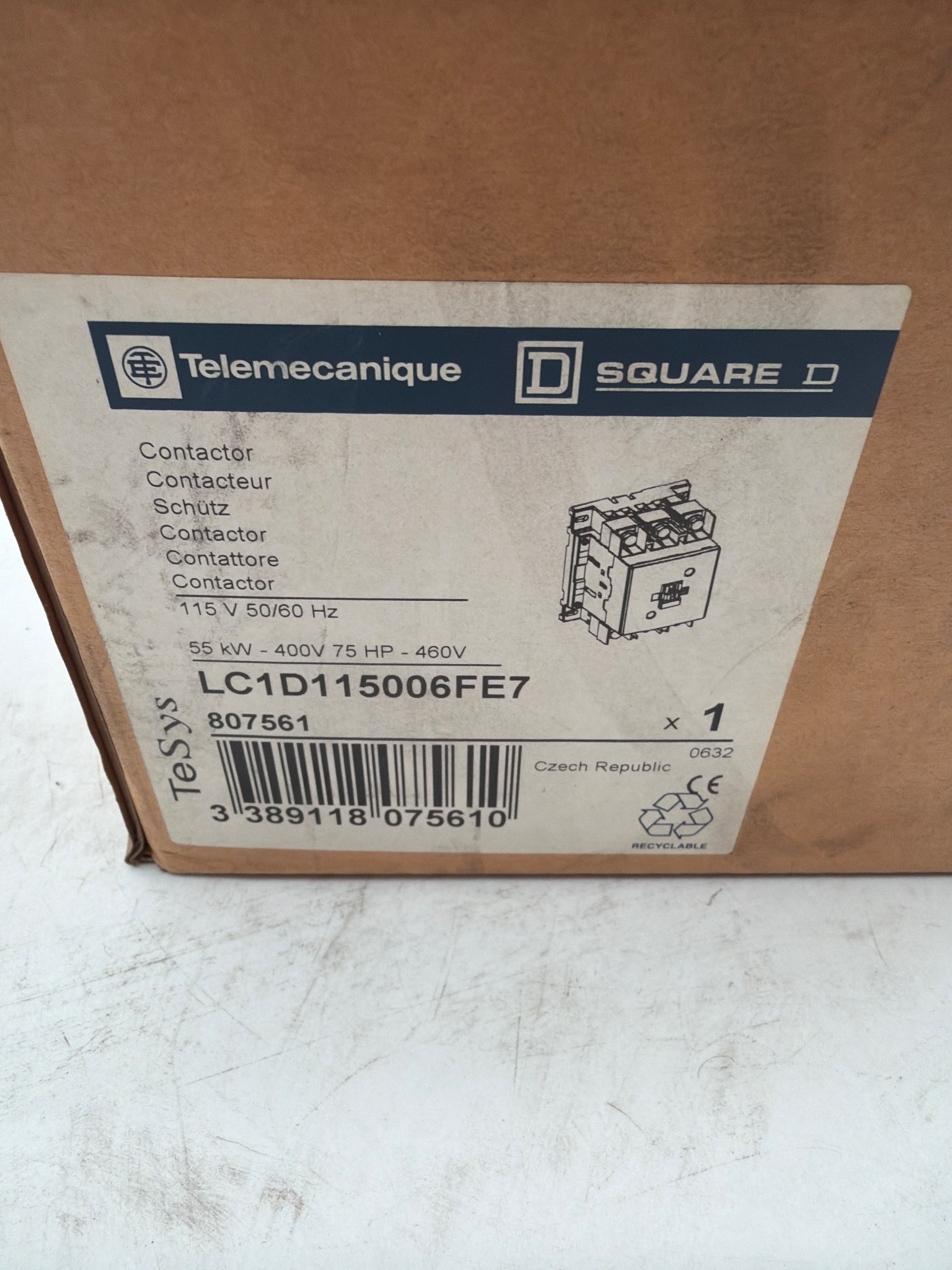 TELEMECANIQUE LC1D115006FE7 Contactor NEW 1