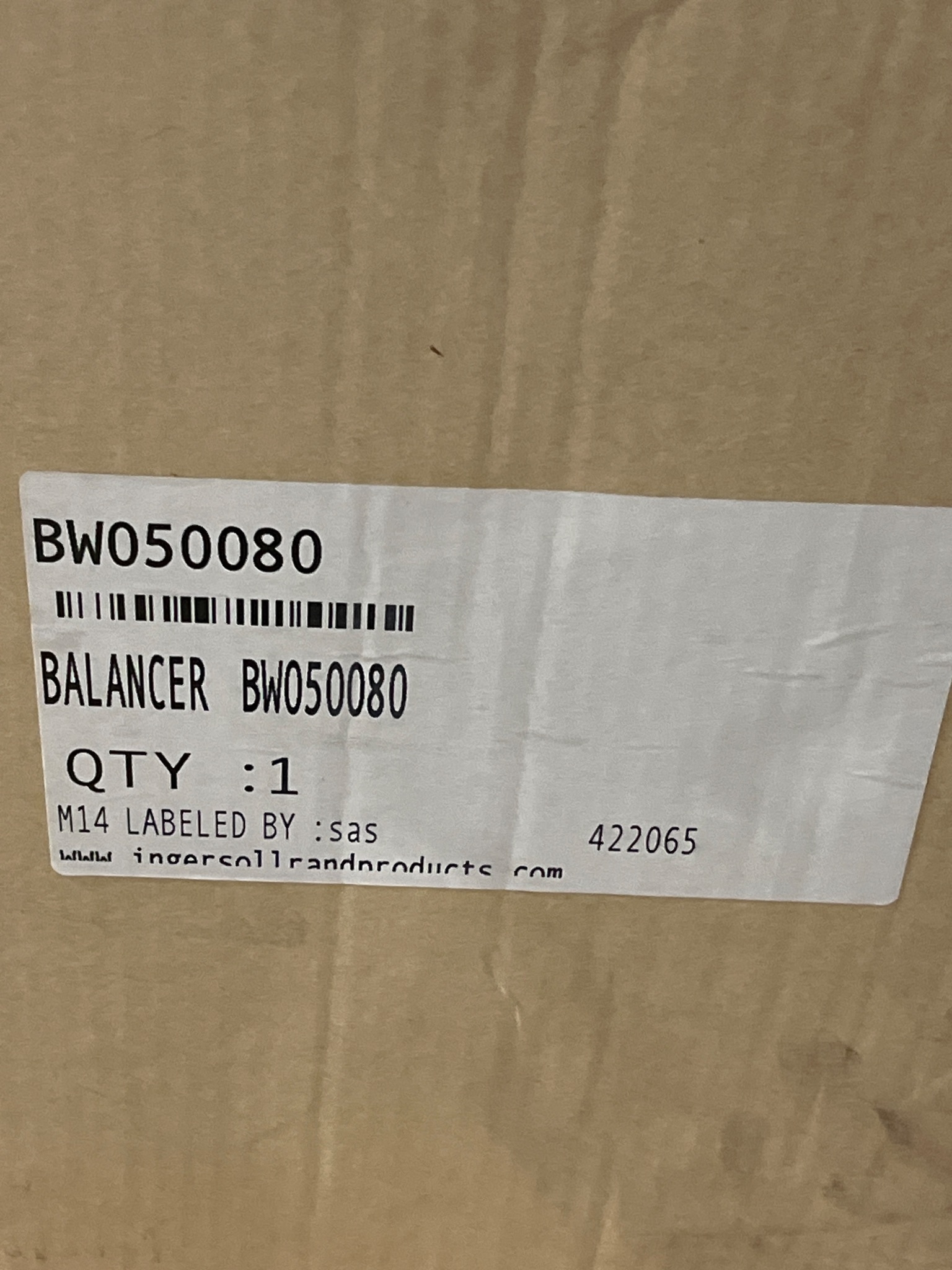 INGERSOLL RAND BW050080 Balancer NEW 5