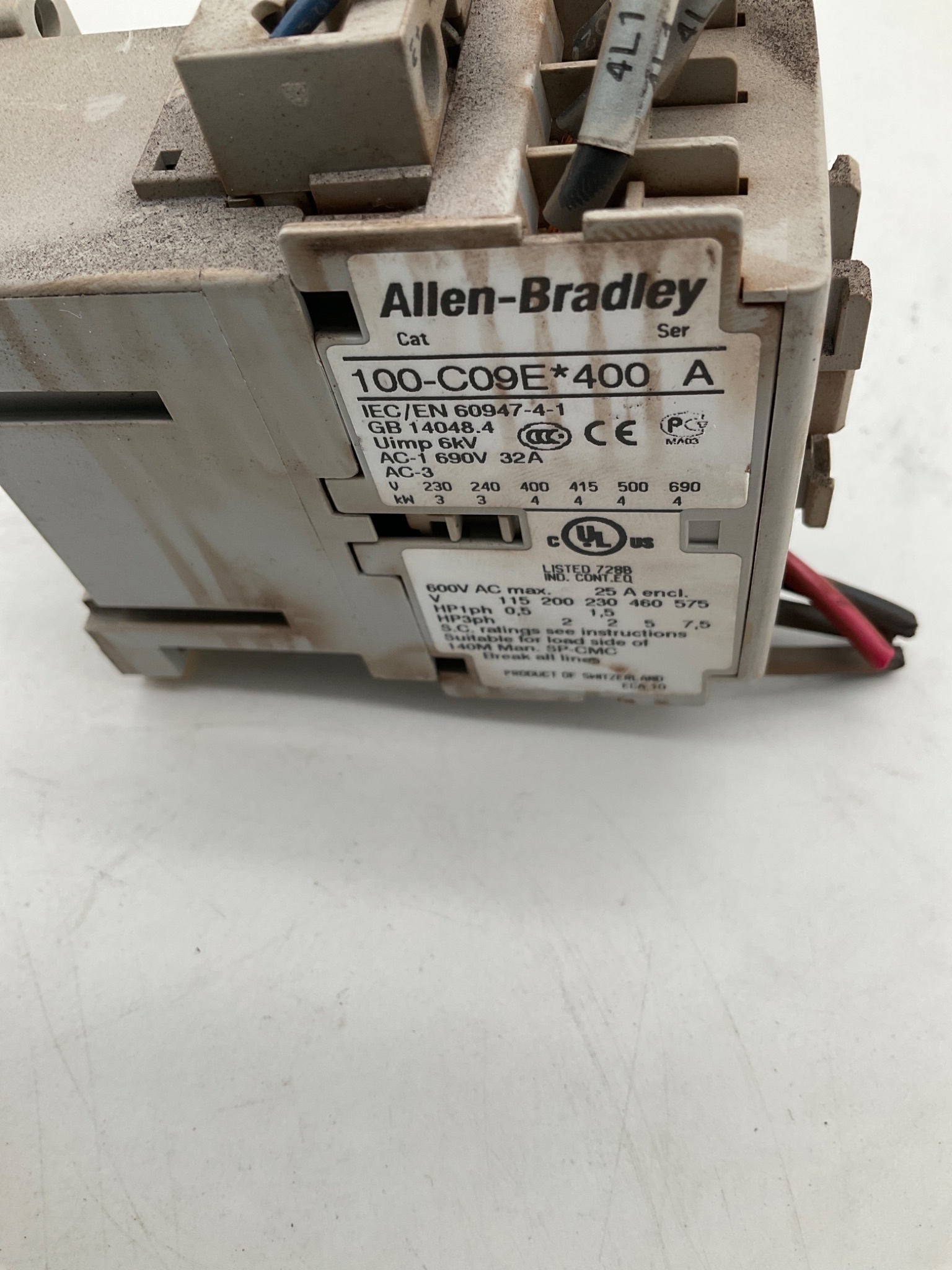 ALLEN BRADLEY 100-C09E*400 Contactor USED 1